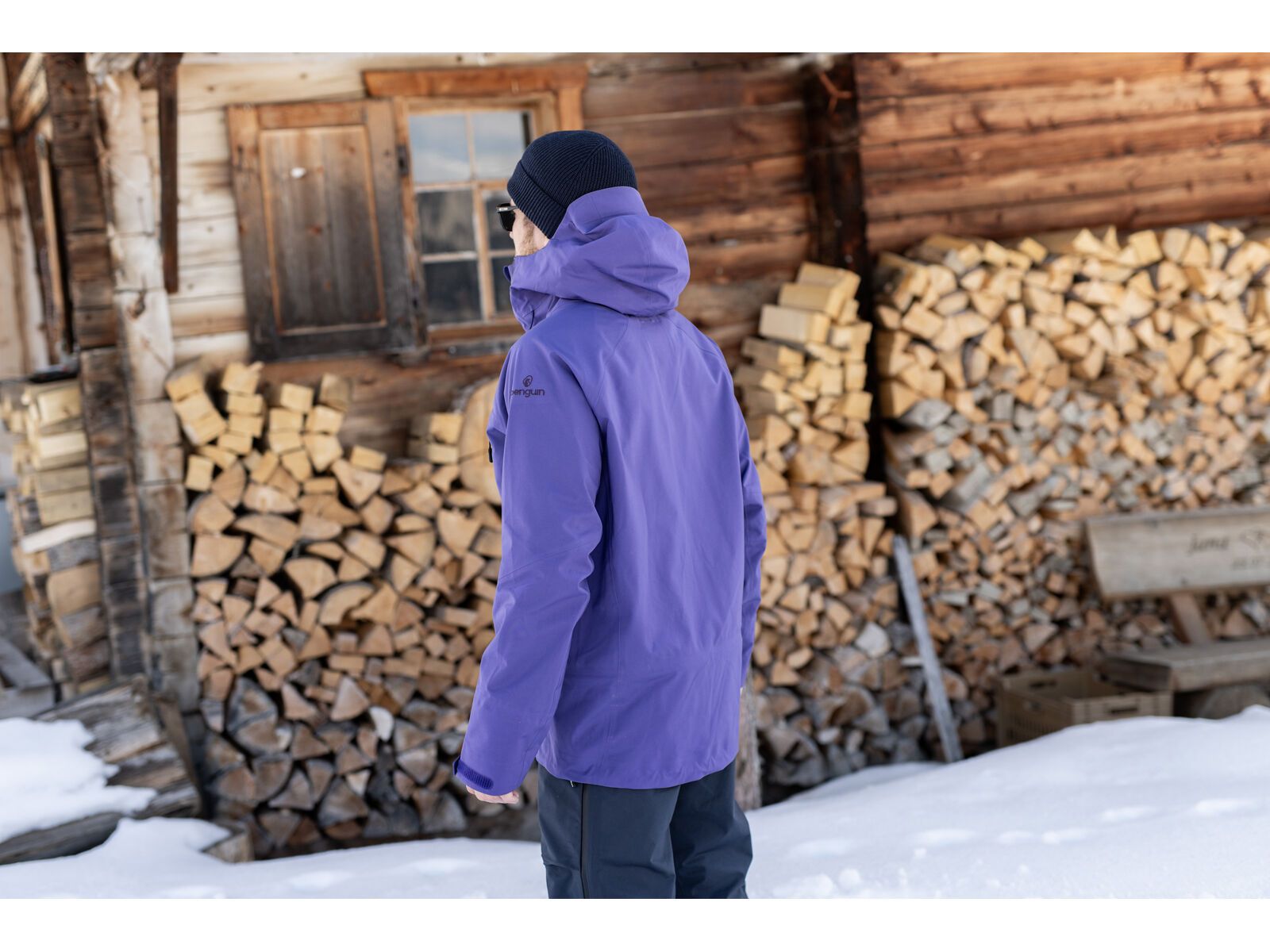 Penguin Männer 3 Lagen Dermizax Shell Jacke, purple | Bild 3