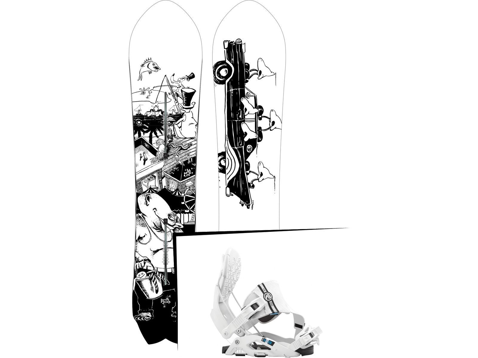 Set: Burton Fish 2017 + Flow Nexus Hybrid (1513172S) | Bild 1