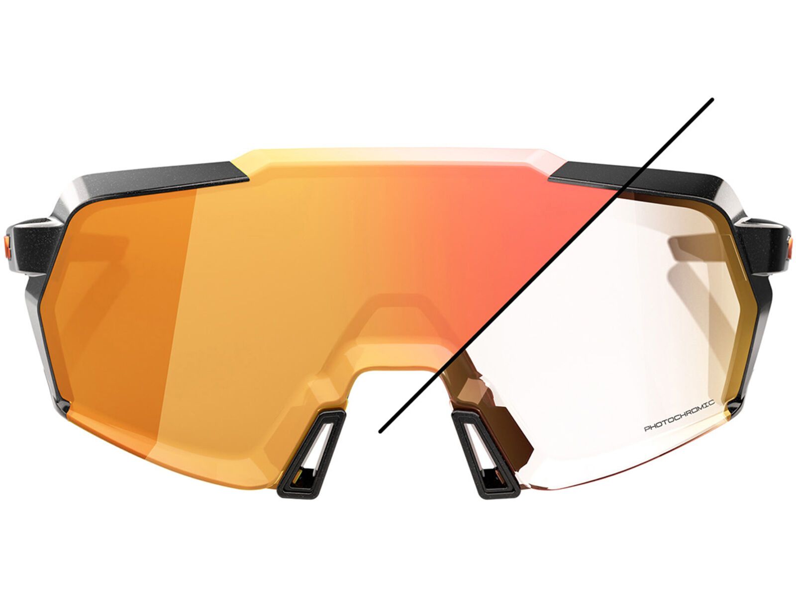 100% Korbin, Orange Flash Mirror Photochromic / gloss metallic black | Bild 3