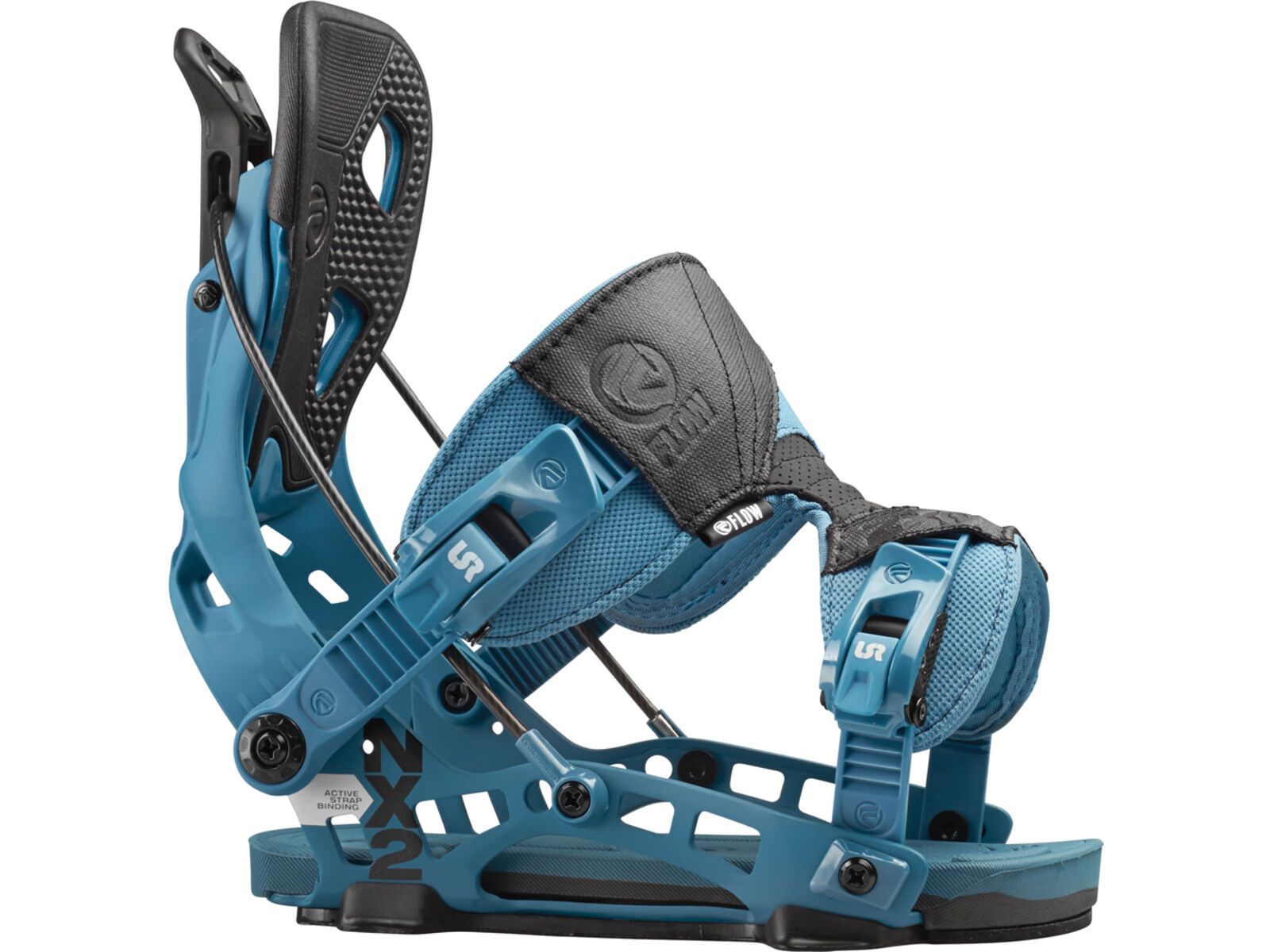 Set: Arbor Coda Rocker Mid Wide 2017 + Flow NX2 2016, blue - Snowboardset | Bild 3