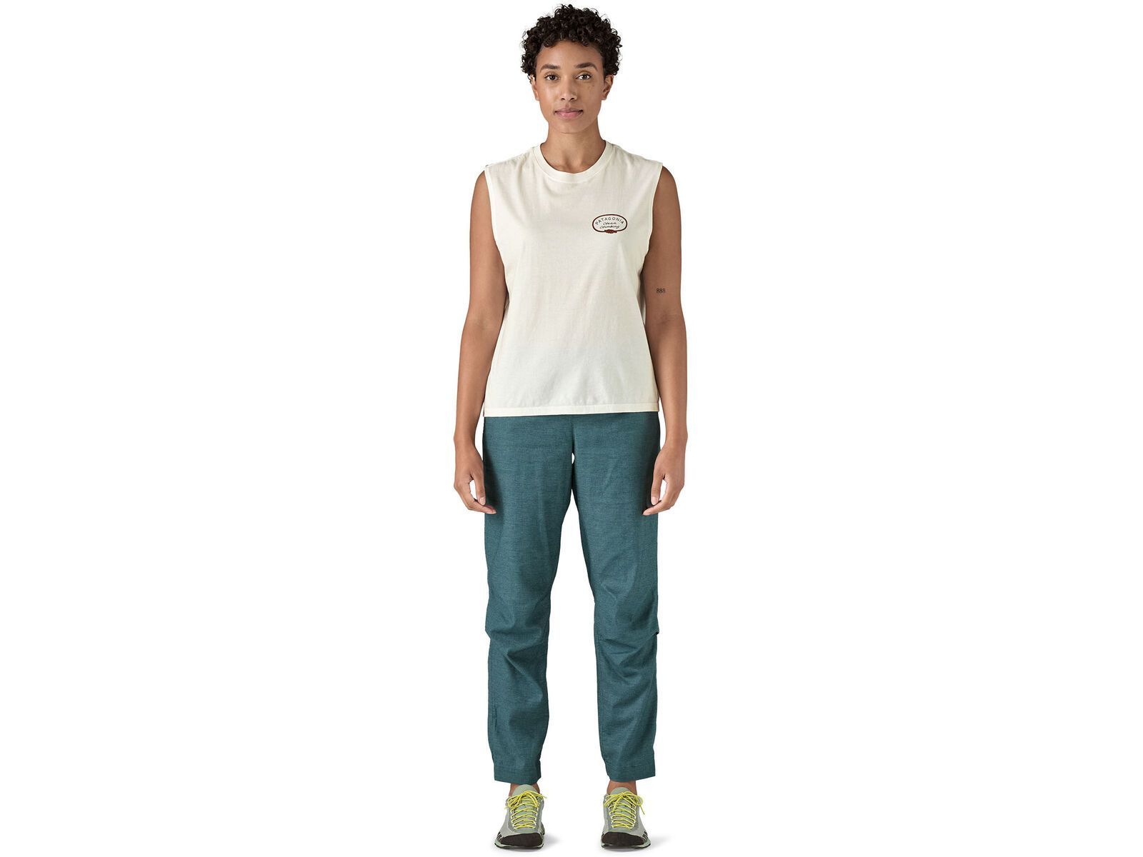 Patagonia Women's Clean Climb Roots Boxy Organic Tank, white | Bild 3