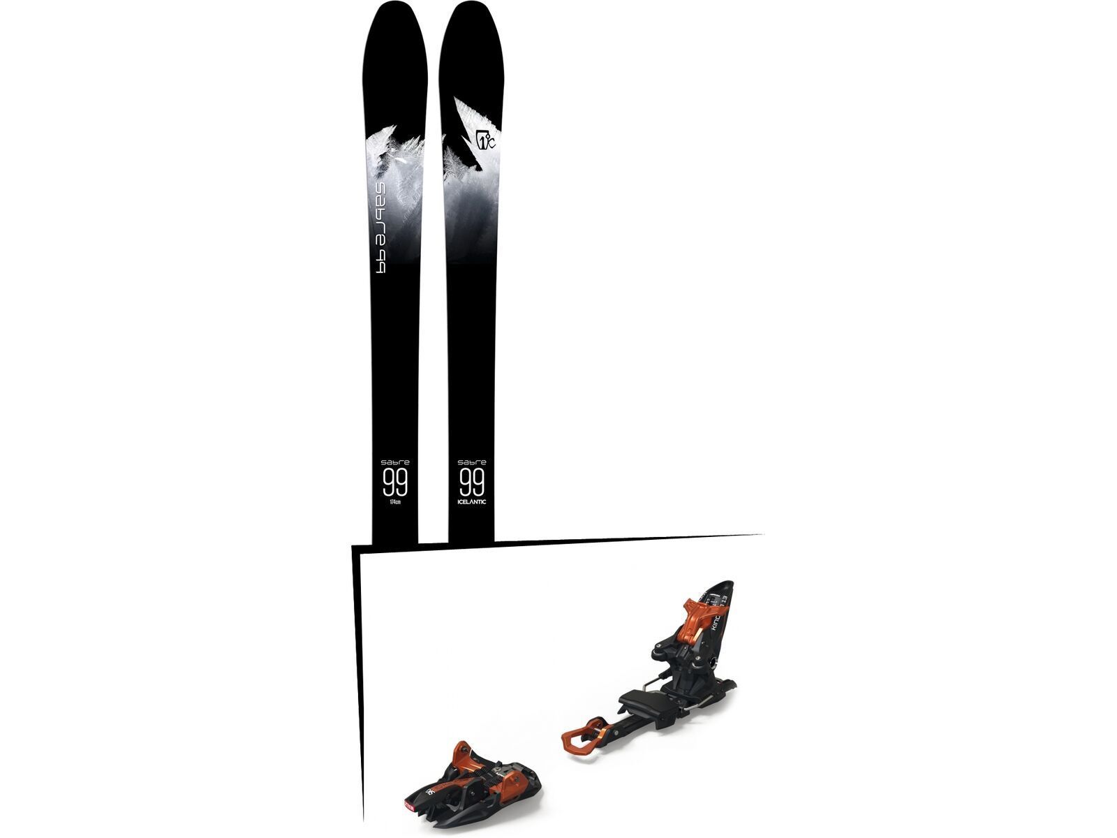 Set: Icelantic Sabre 99 2018 + Marker Kingpin 13 black/copper | Bild 1