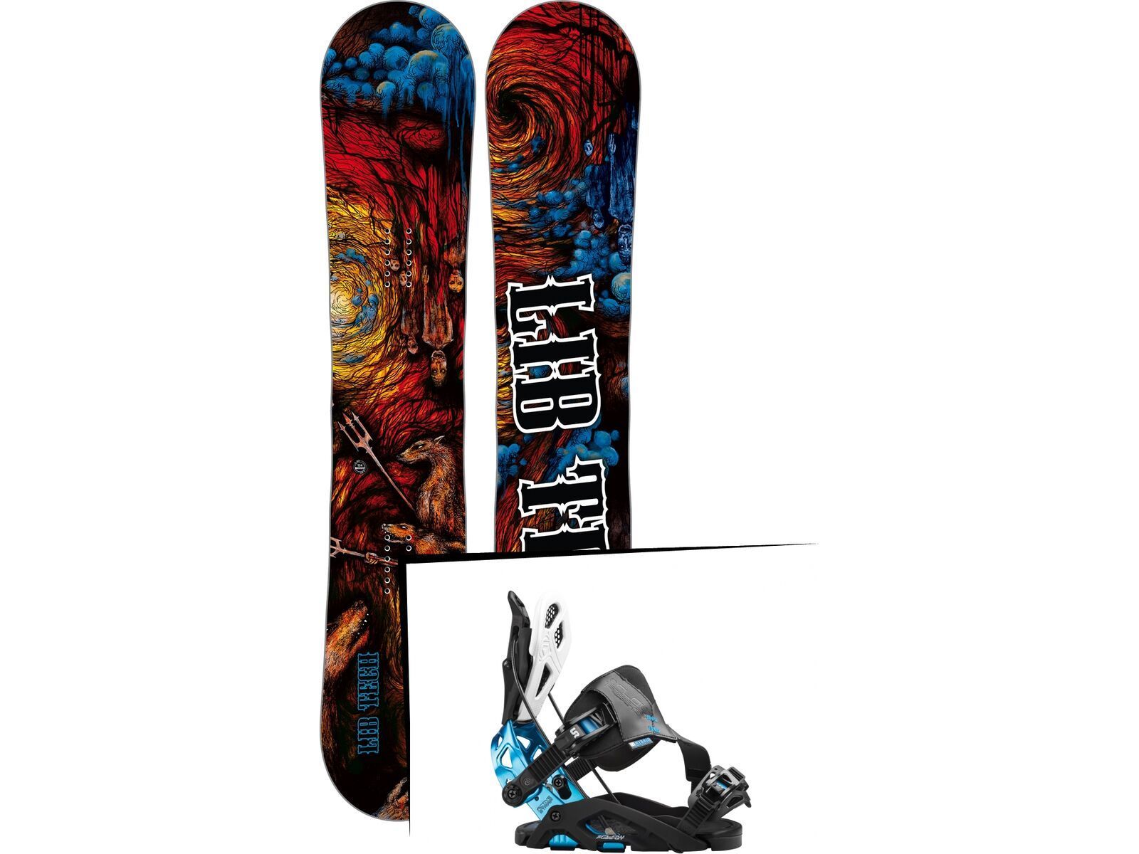 Set: Lib Tech From Hell Skate Banana 2017 + Flow Fuse-GT Hybrid (1513136S) | Bild 1