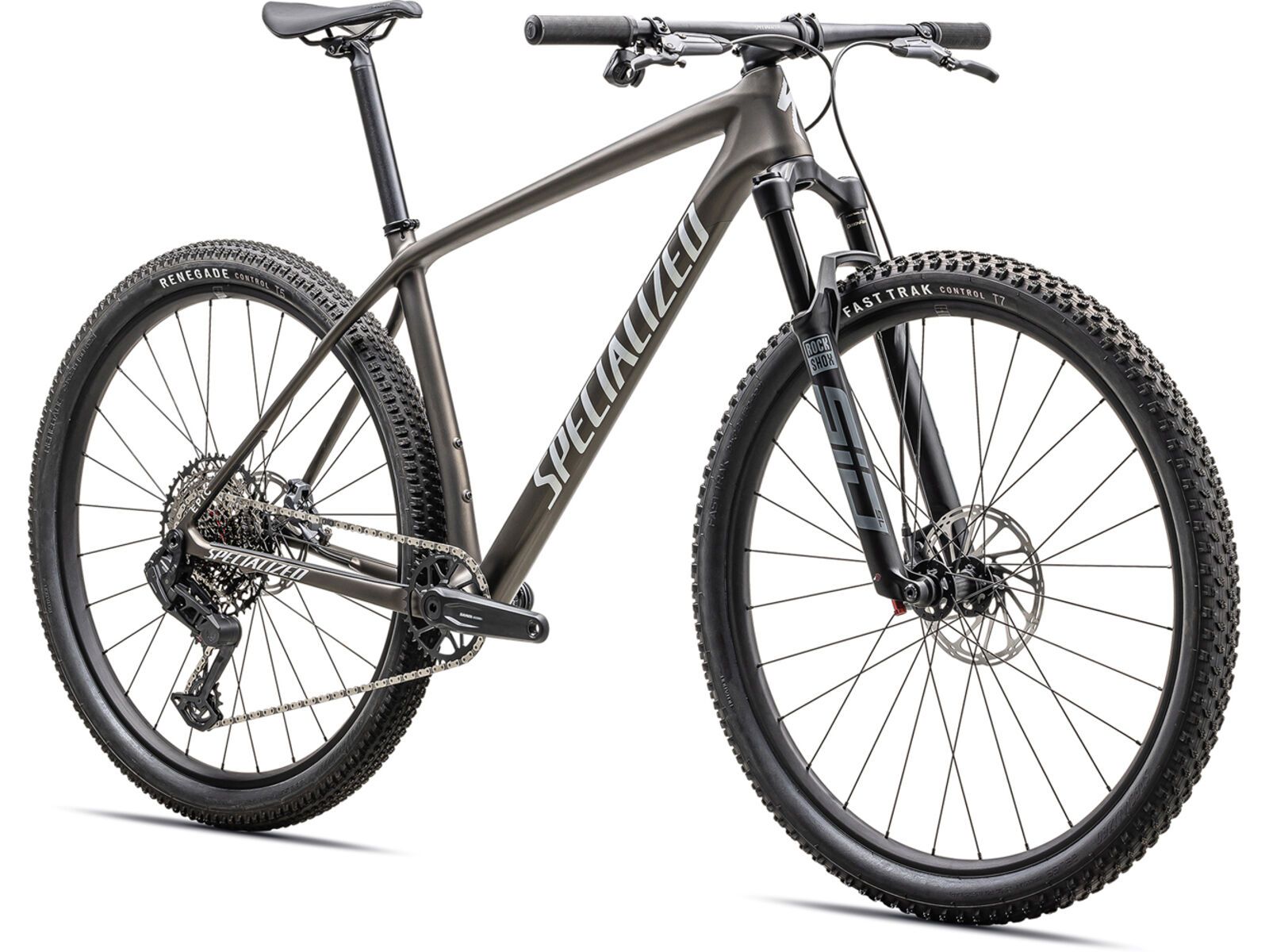 Specialized Epic Hardtail Comp, satin gunmetal/metallic white silver | Bild 2