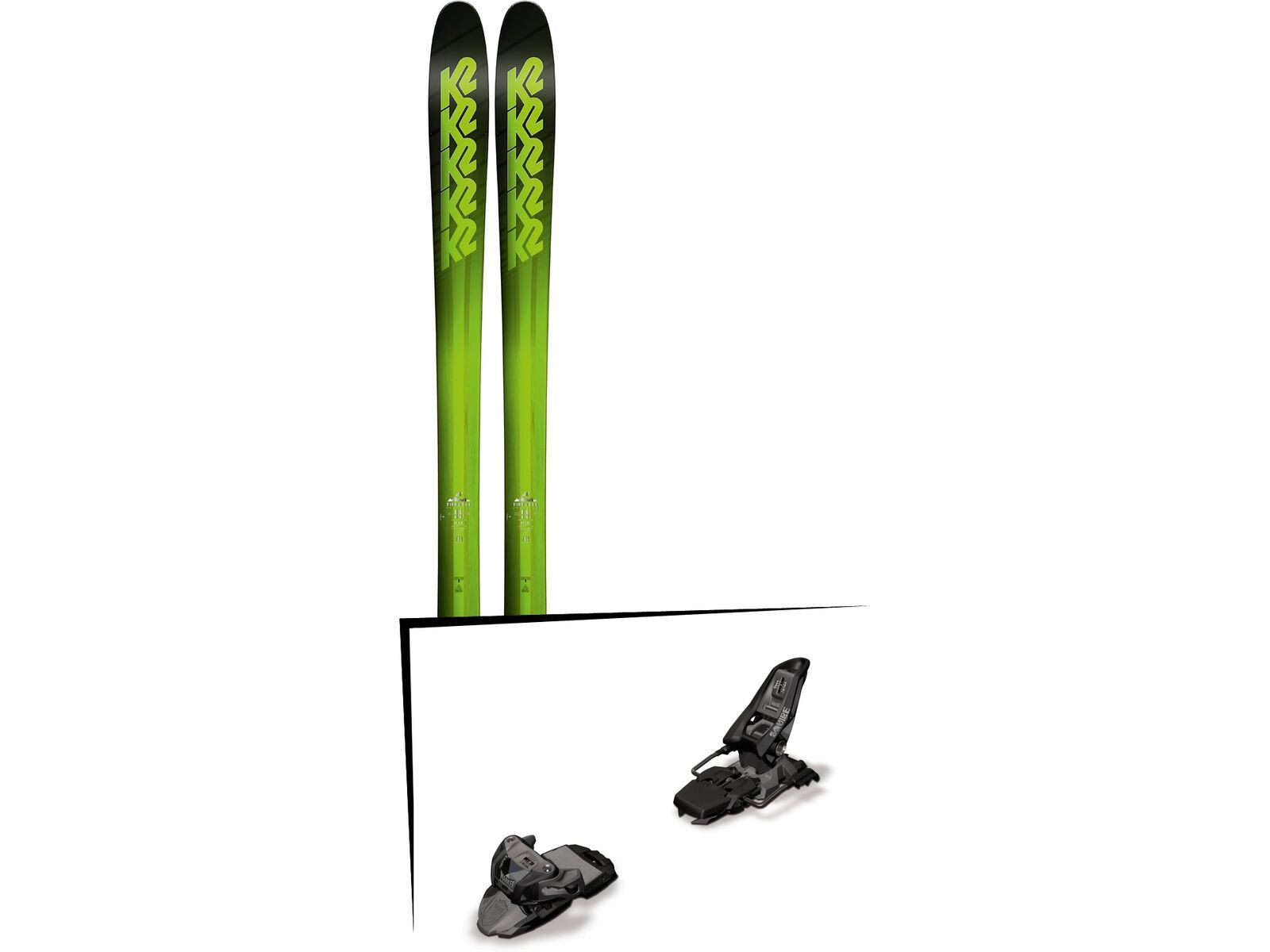 Set: K2 SKI Pinnacle 95 2018 + Marker Squire 11 black anthracite | Bild 1