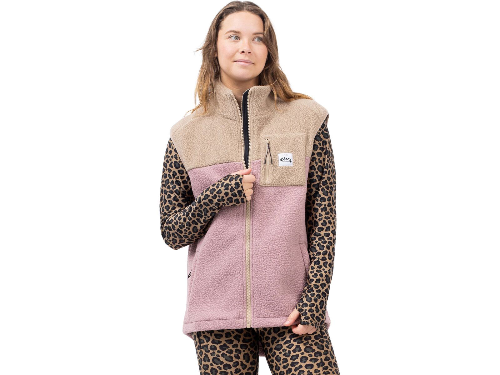 Eivy Lumberjackie Sherpa Vest, sand faded woodrose | Bild 1