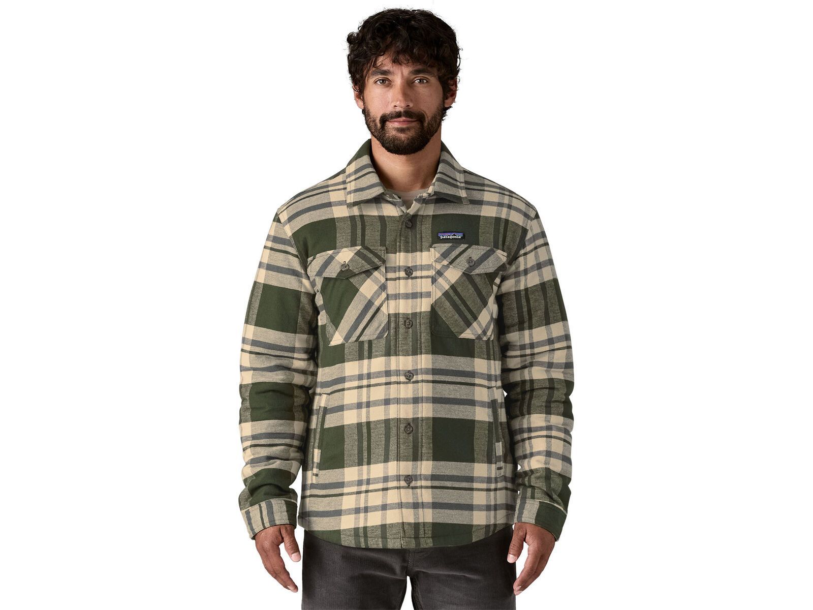 Patagonia Men's Lightweight Insulated Fjord Flannel Shirt Ashore, old growth green | Bild 2