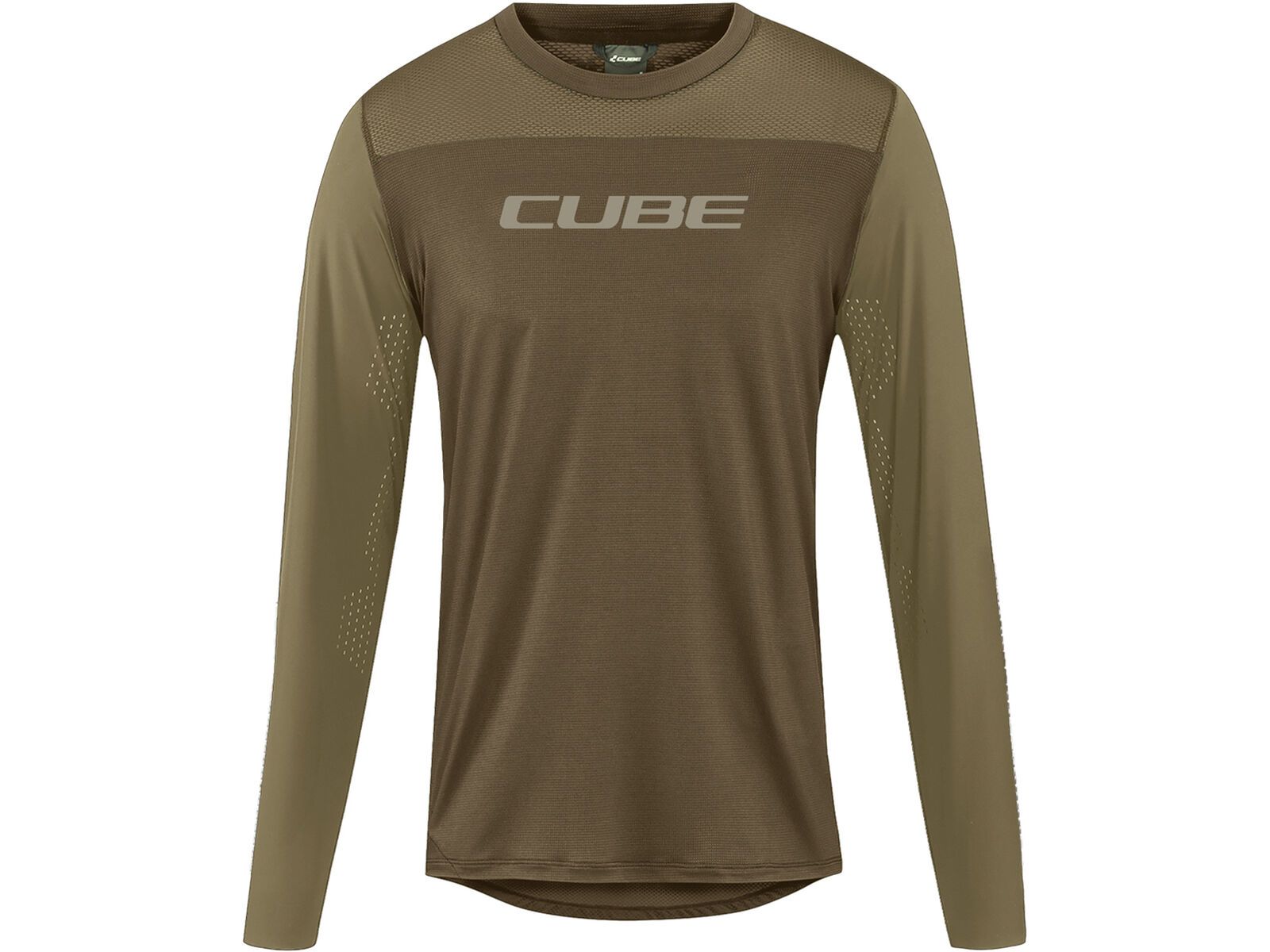 Cube MTB Rundhalstrikot Pro TM langarm, olive | Bild 1