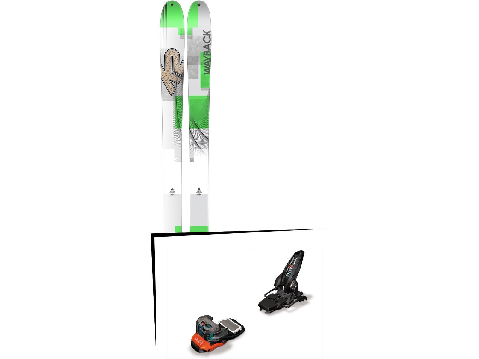K2 SKI Set: Wayback 96 2016 + Marker Lord S.P.14 | Bild 1