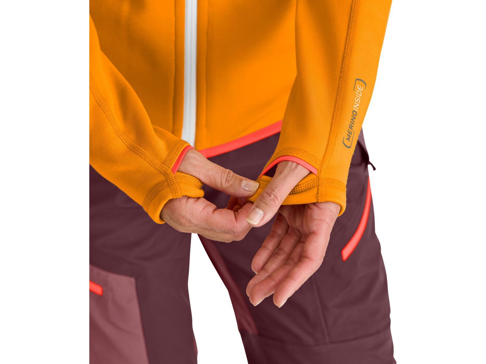 Ortovox Merino Fleece Hoody W, glacier grey | Bild 3