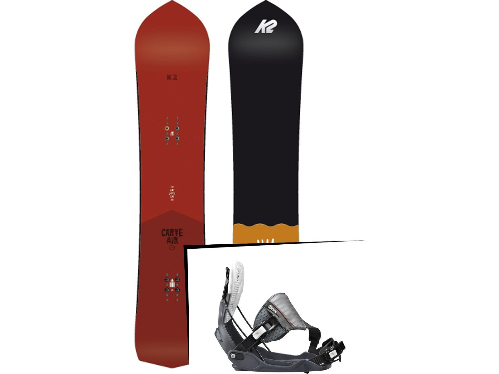 Set: K2 Carve Air 2017 + Flow Five Hybrid (1718396S) | Bild 1
