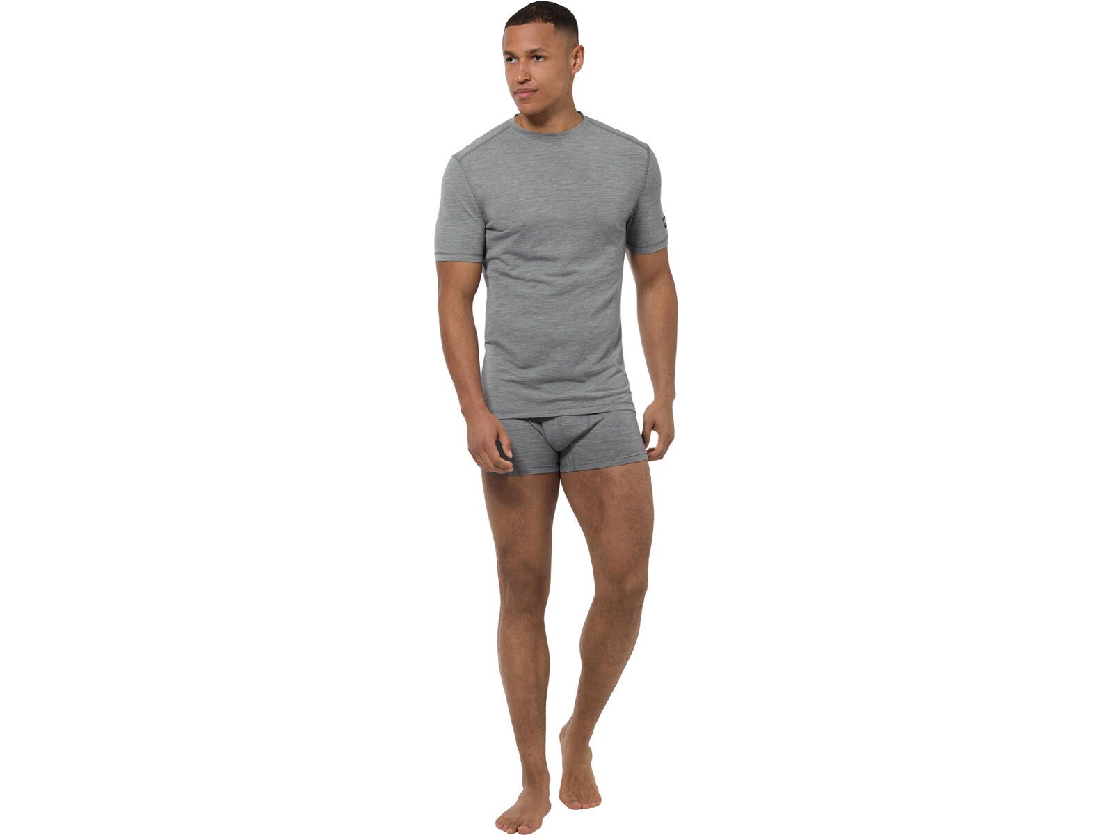 super.natural M Sierra140 Tee, cashmere grey melange | Bild 3