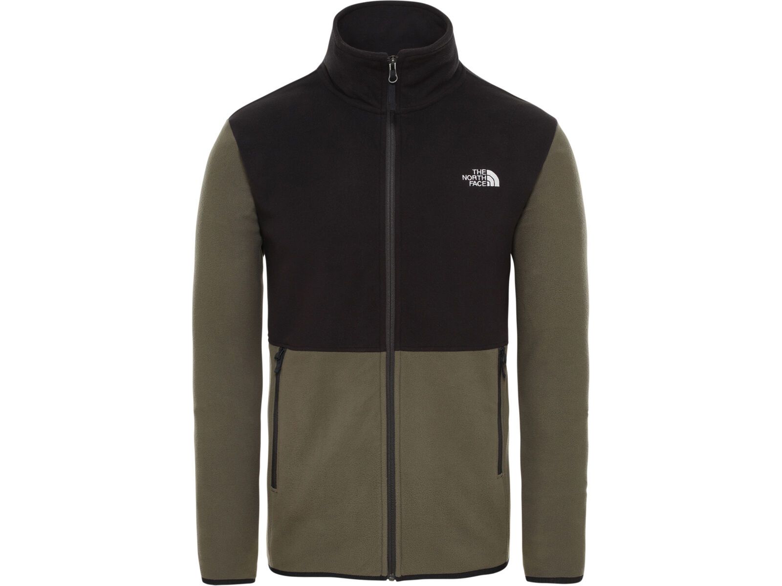 The North Face Men’s TKA Glacier Full Zip Jacket, taupe green/tnf black | Bild 1