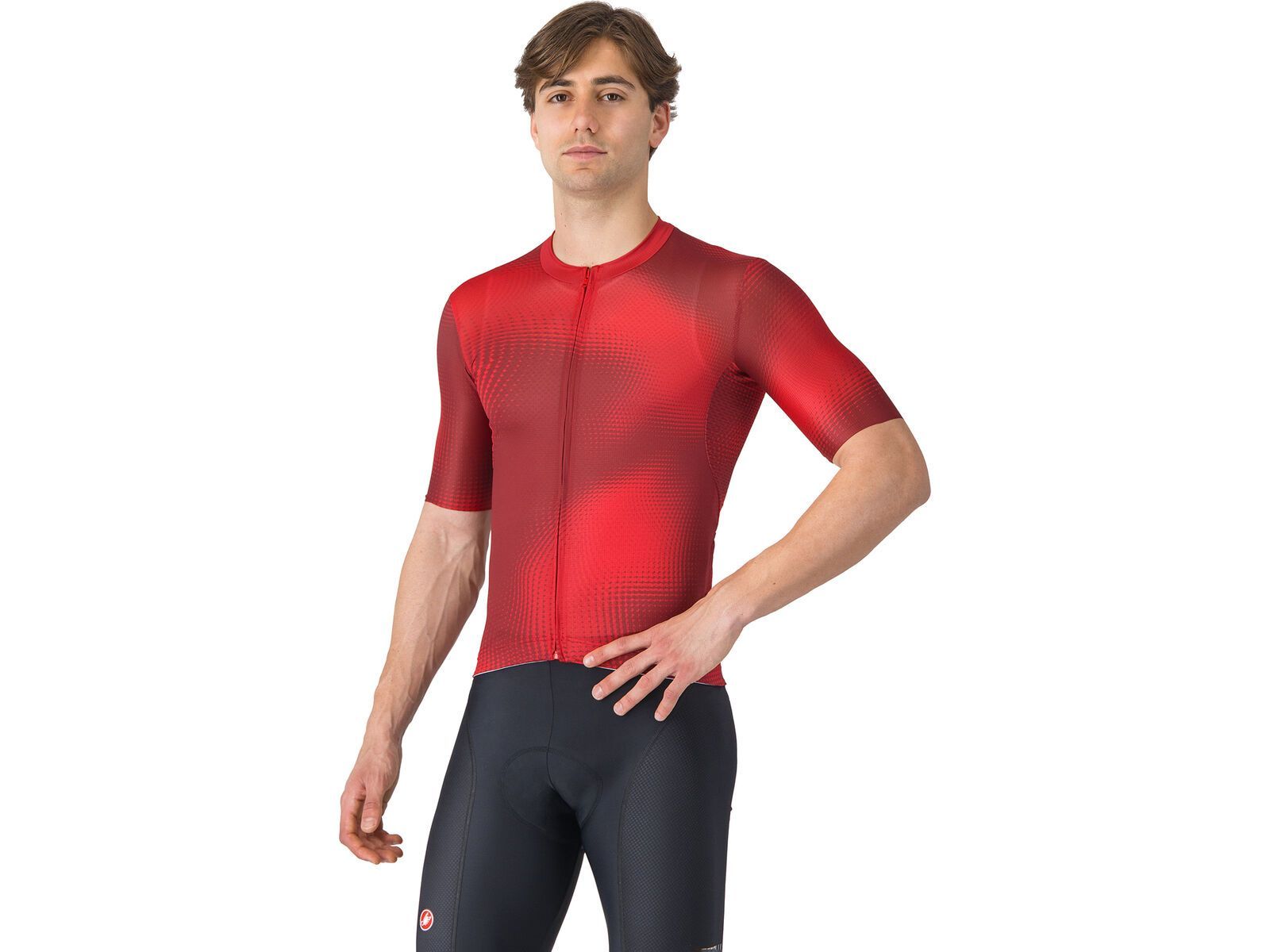 Castelli Vortice Jersey, red/rich red | Bild 1