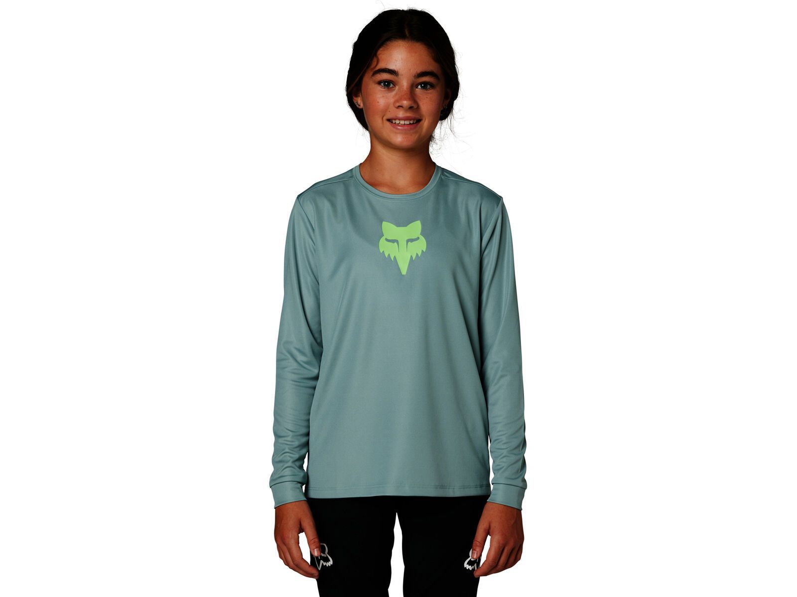 Mizuno Youth Comp Diamond LS Crew Shirt - Black, Size Small