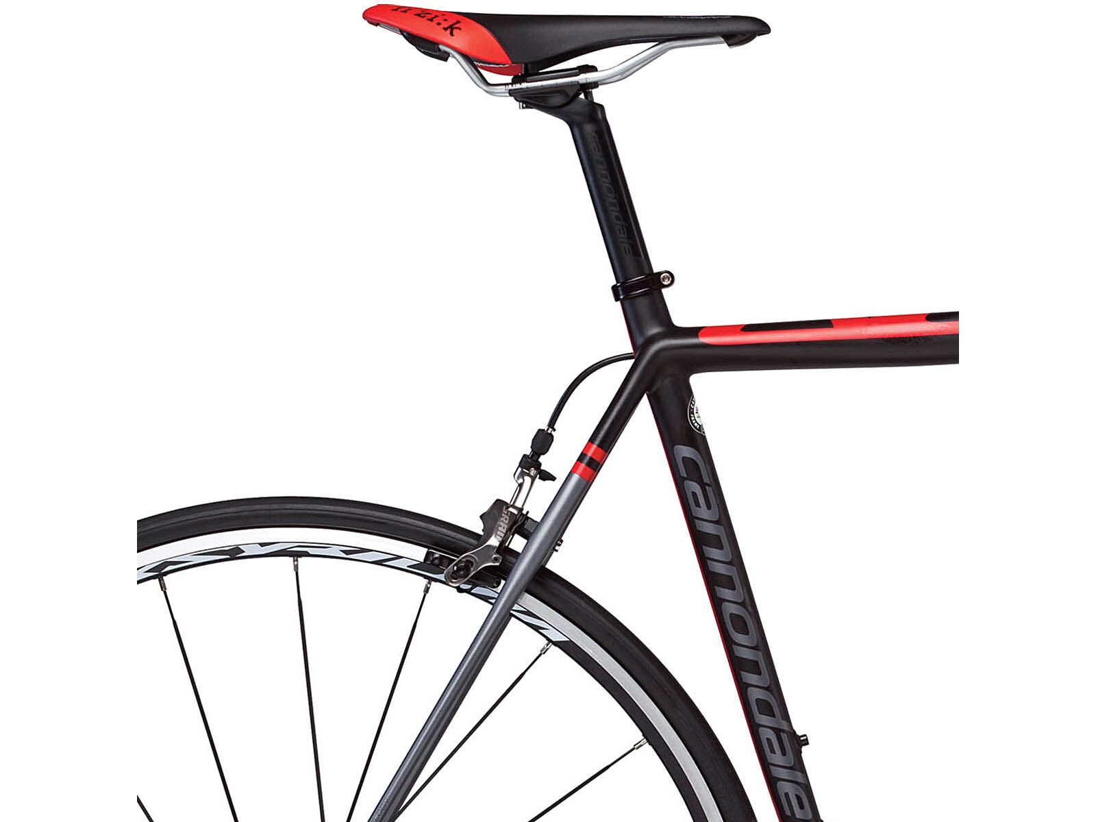*** 2. Wahl *** Cannondale SuperSix Evo 2 Red 2013, exposed carbon w/ charcoal gray matte - Rennrad | Rahmenhöhe 58 cm | Bild 6
