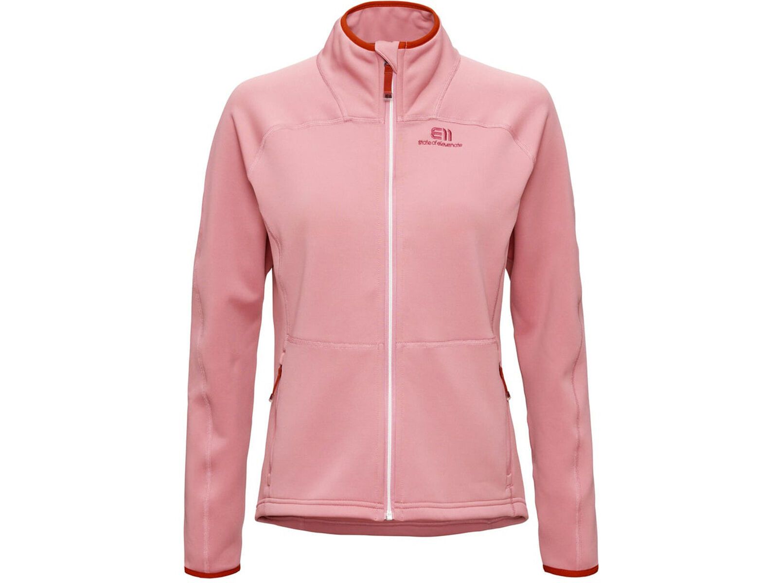 Elevenate Women's Skiers Fleece Zip, dark strawberry | Bild 1