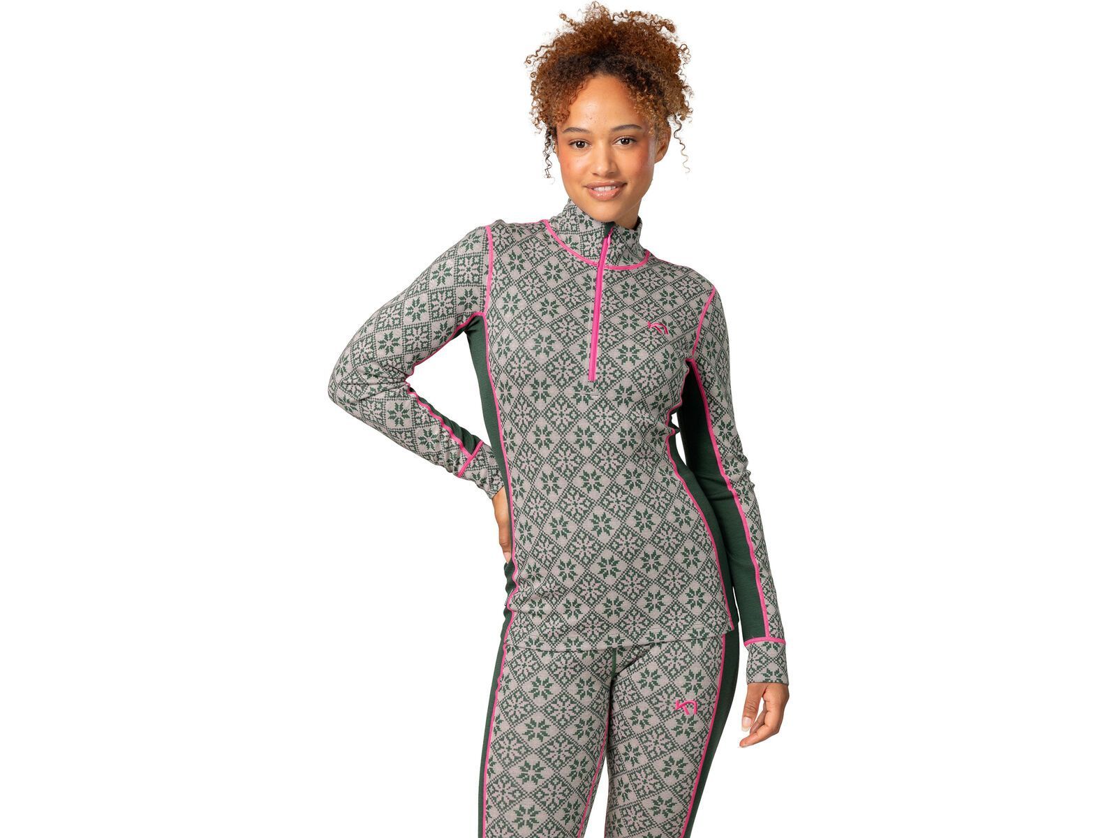 Kari Traa Rose Half Zip Baselayer, thyme | Bild 2