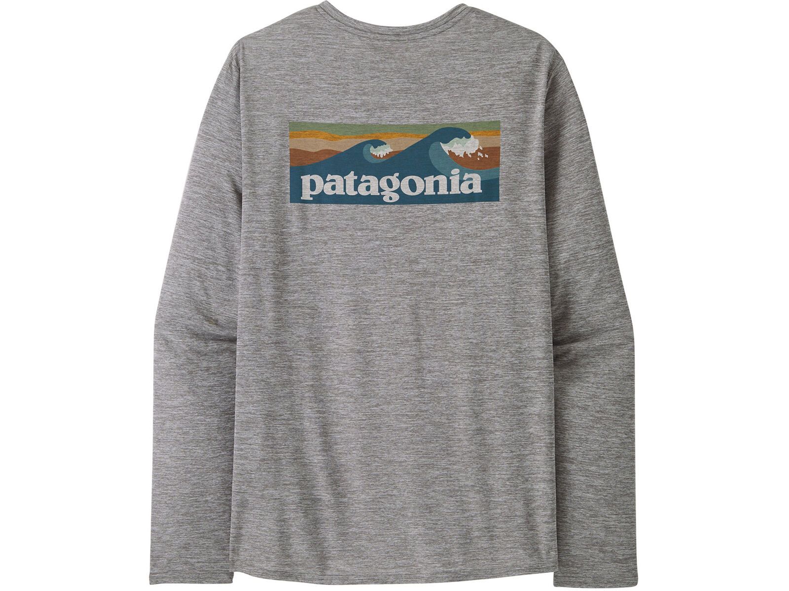 Patagonia Men's Long-Sleeved Cap Cool Daily Graphic Shirt - Waters, abalone blue/feather grey | Bild 1