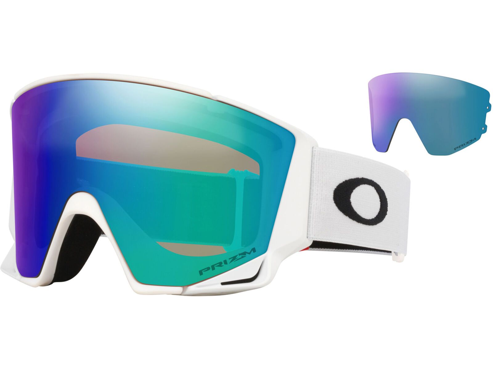 Oakley Flow Scape L, Prizm Snow Argon Iridium & Iced / matte white | Bild 1