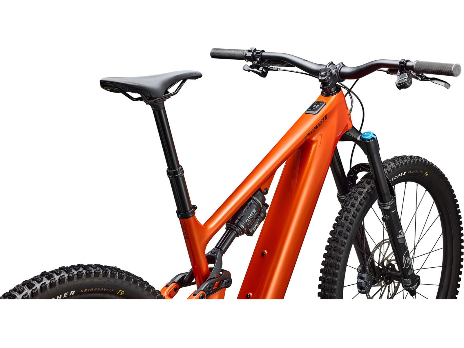 Specialized Turbo Levo 4 Comp, gloss orange tint over silver dust/dark navy | Bild 4
