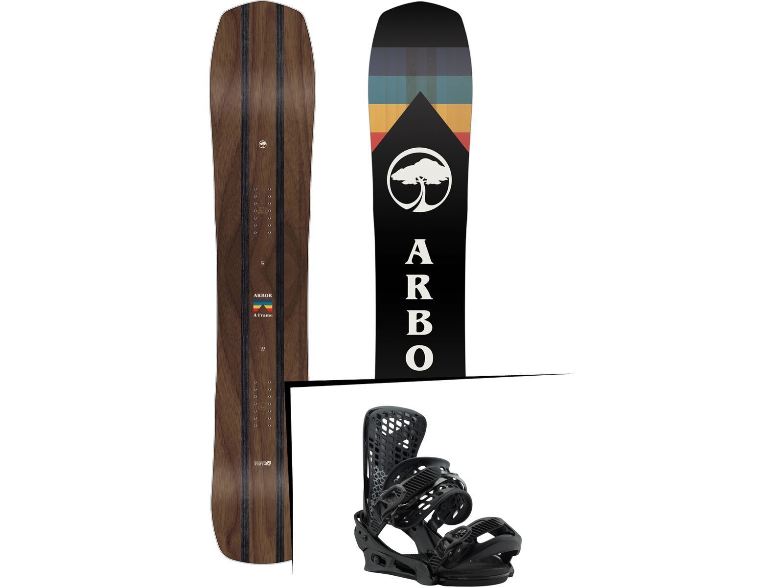 Set: Arbor A-Frame 2019 + Burton Genesis black | Bild 1