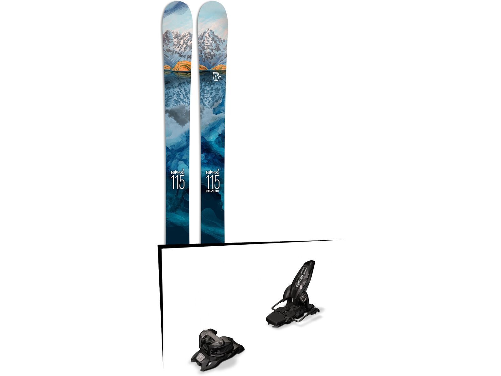 Set: Icelantic Nomad 115 2017 + Marker Griffon 13 ID (1685402) | Bild 1