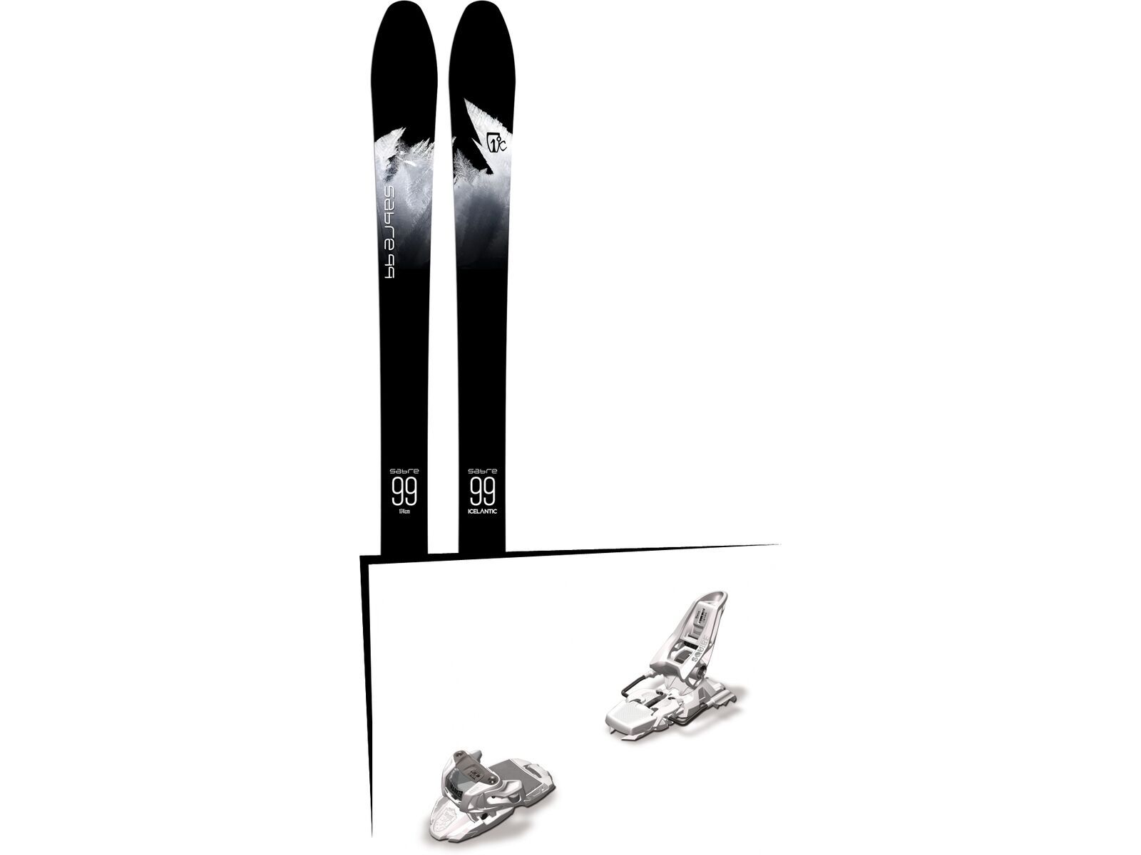 Set: Icelantic Sabre 99 2018 + Marker Squire 11 white | Bild 1