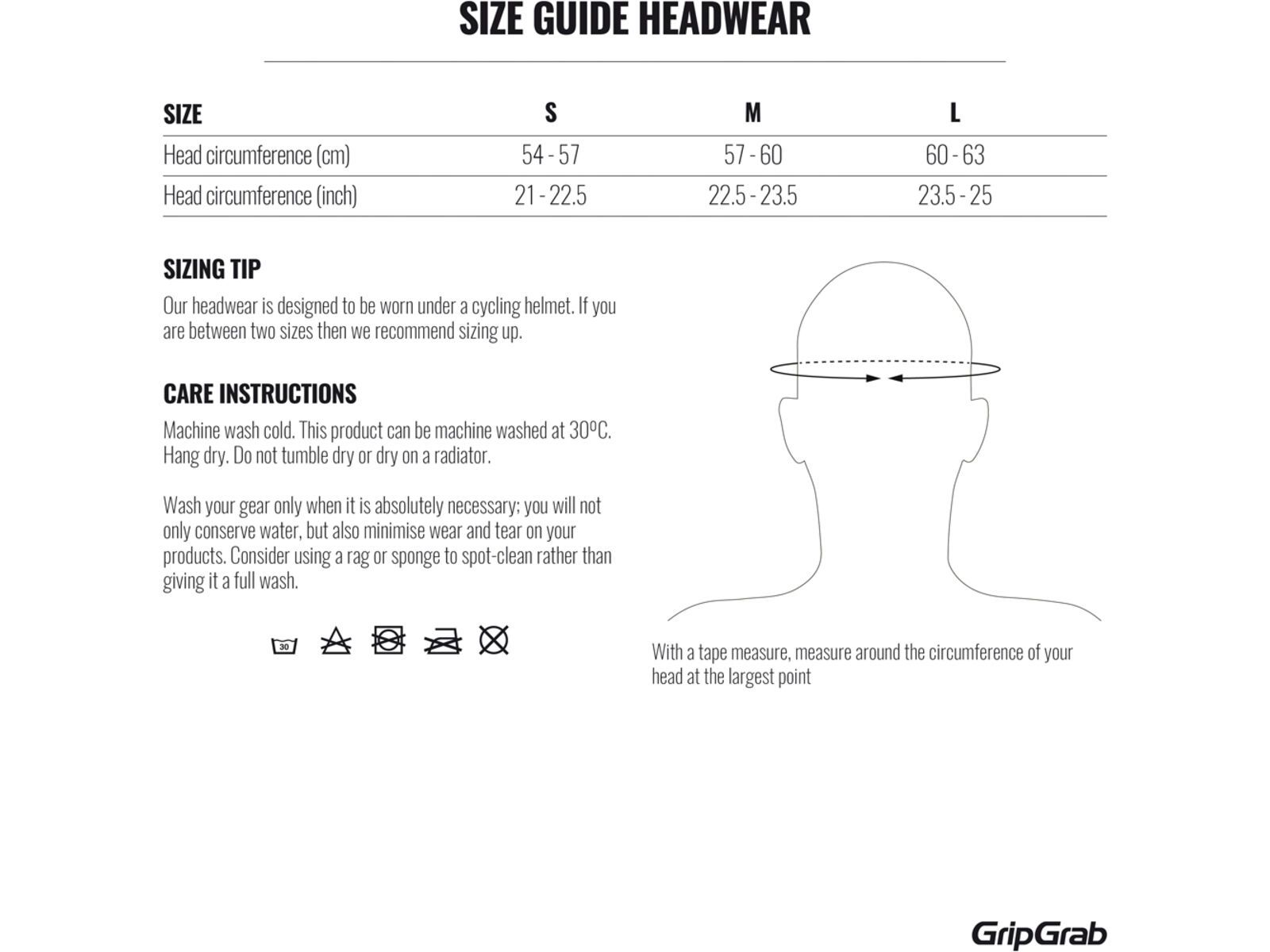 GripGrap Thermo Windproof Winter Skull Cap, black | Bild 8