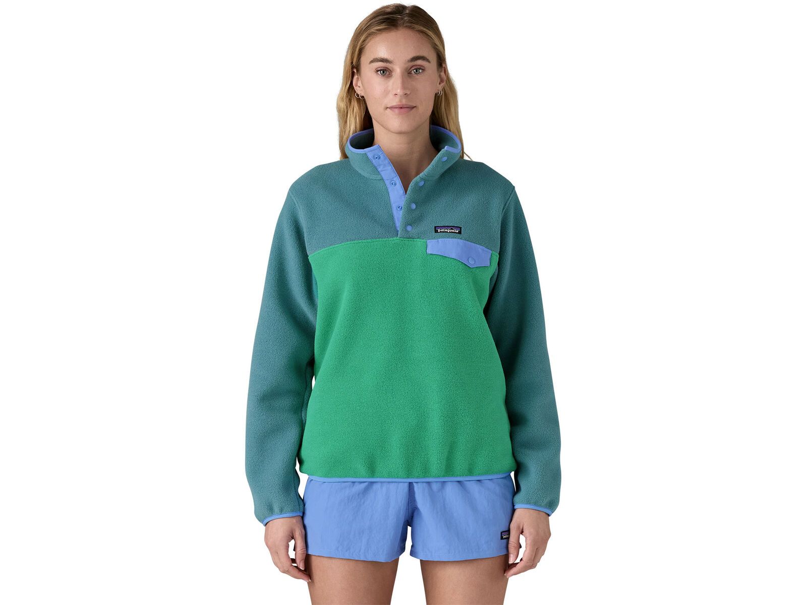 Patagonia Women's Lightweight Synchilla Snap-T Pullover, heartleaf green | Bild 2