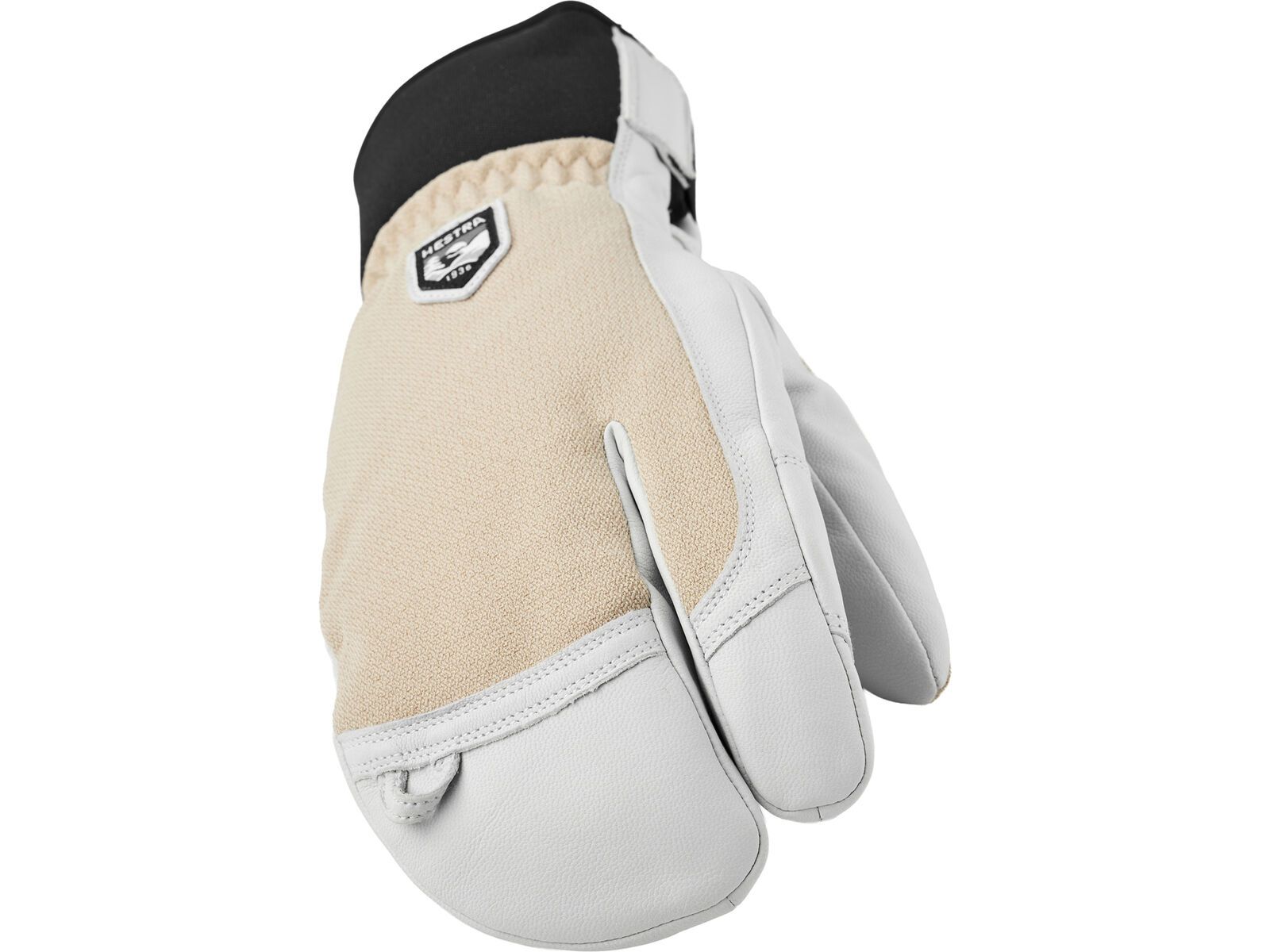 Hestra Army Leather Patrol 3 Finger, beige | Bild 3