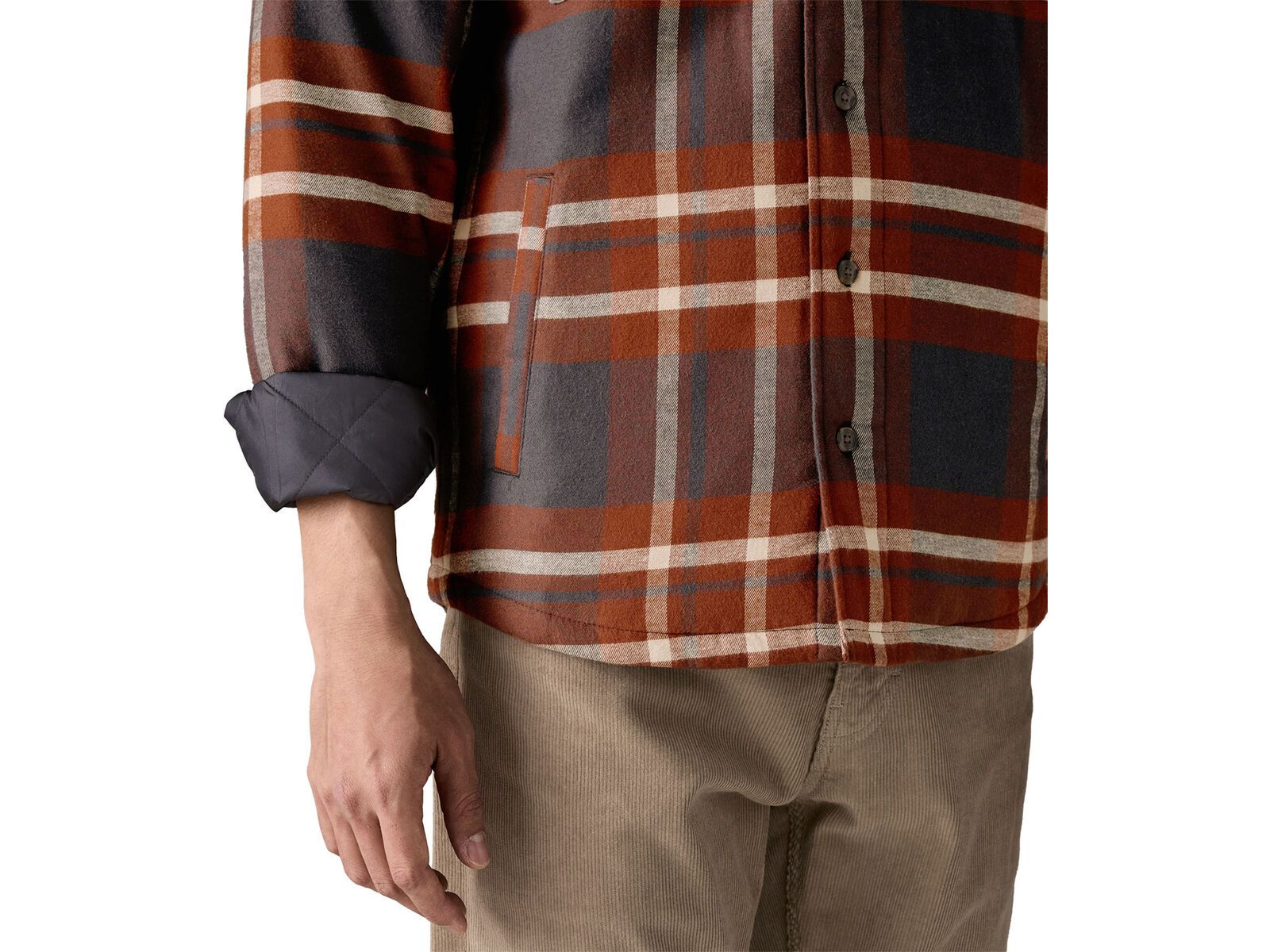 Patagonia Men's Lightweight Insulated Fjord Flannel Shirt Ashore, ink black | Bild 6