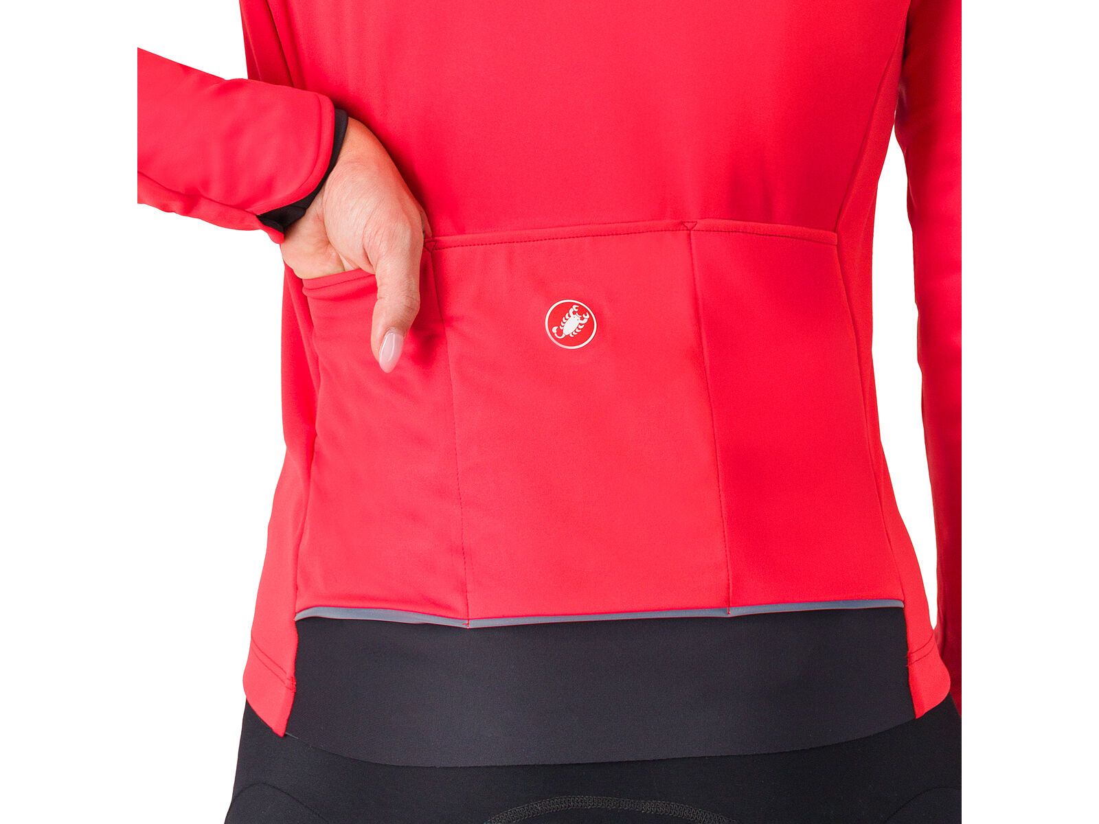 Castelli Alpha 150 W Jacket, hibiscus/black | Bild 5