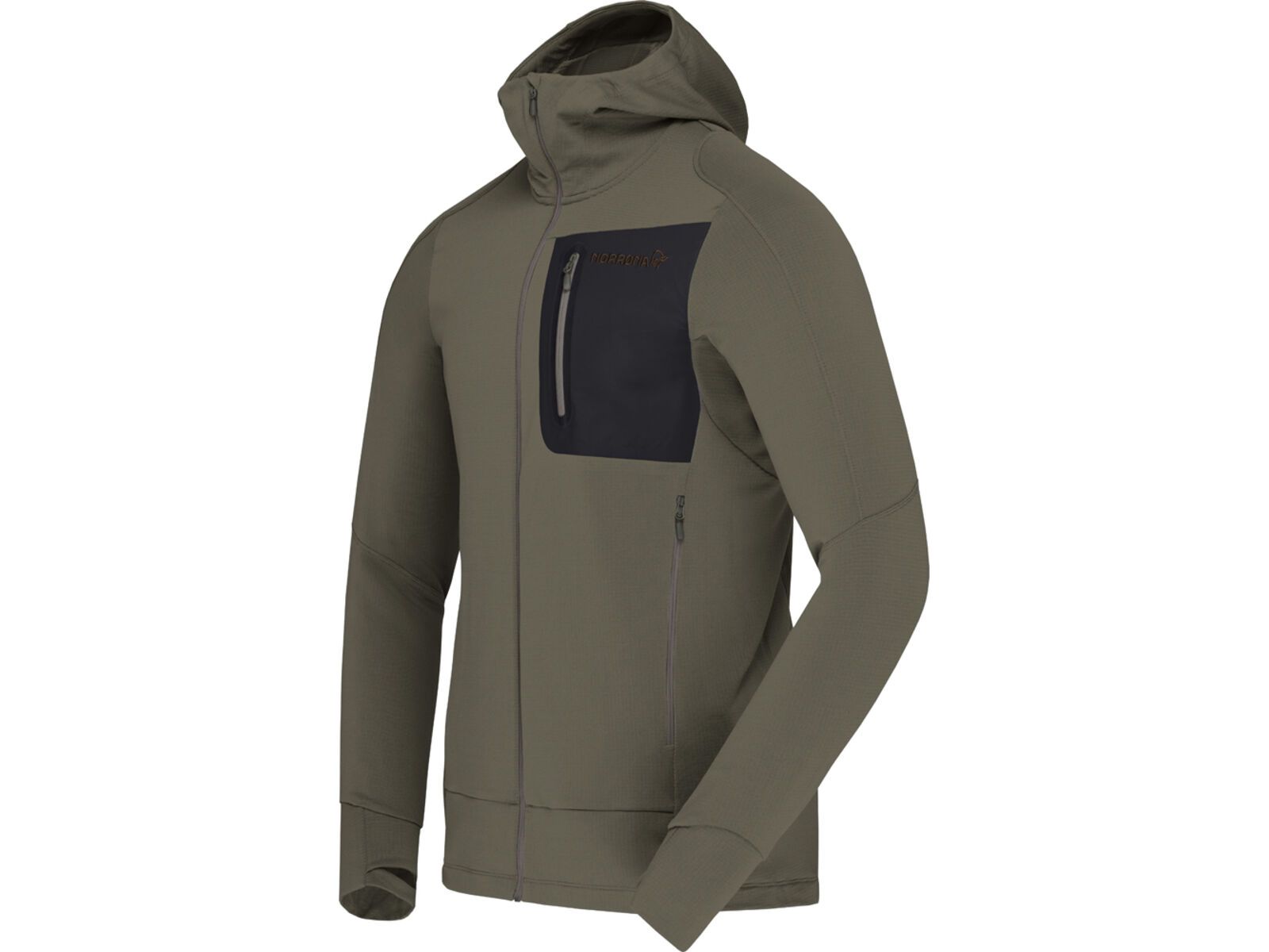 Norrona falketind Power Grid Zip Hood M's, beluga | Bild 3