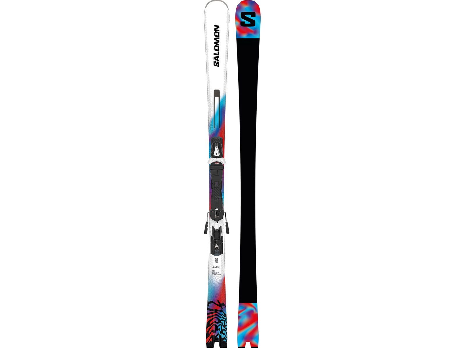 Salomon Addikt + MI12 GW F80, white/neon blue/red | Bild 1
