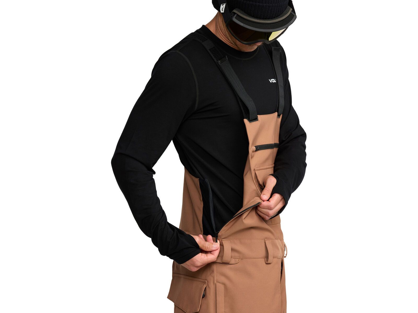 Volcom Roan Bib Overall, terra brown | Bild 6