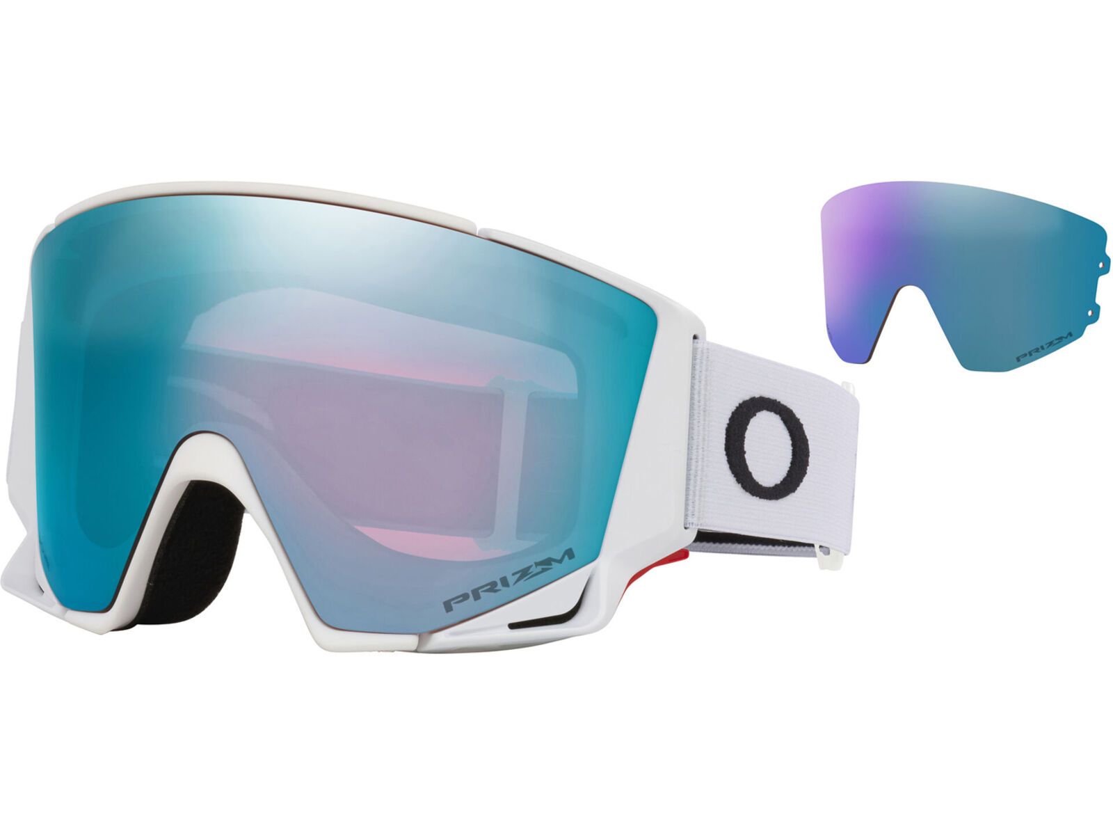 Oakley Flow Scape M, Prizm Snow Sapphire Iridium & Iced / matte white | Bild 1