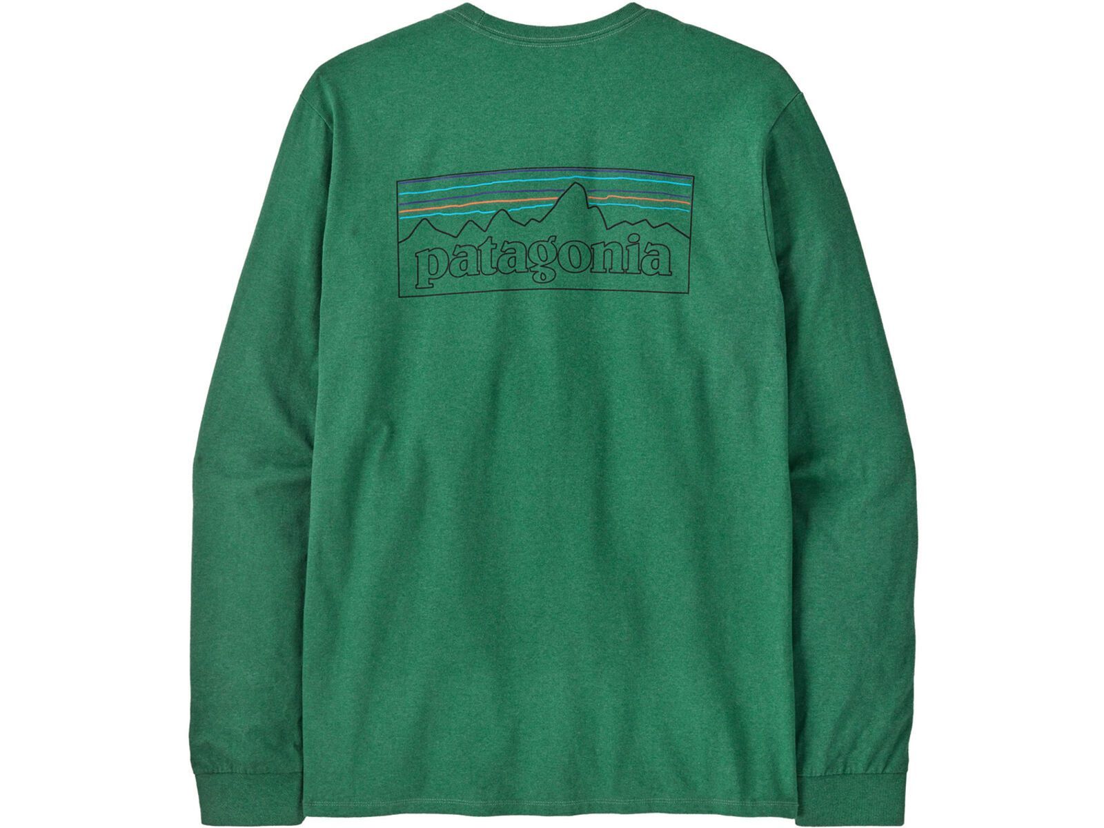 Patagonia Men's Long-Sleeved P-6 Logo Responsibili-Tee, heartleaf green | Bild 1