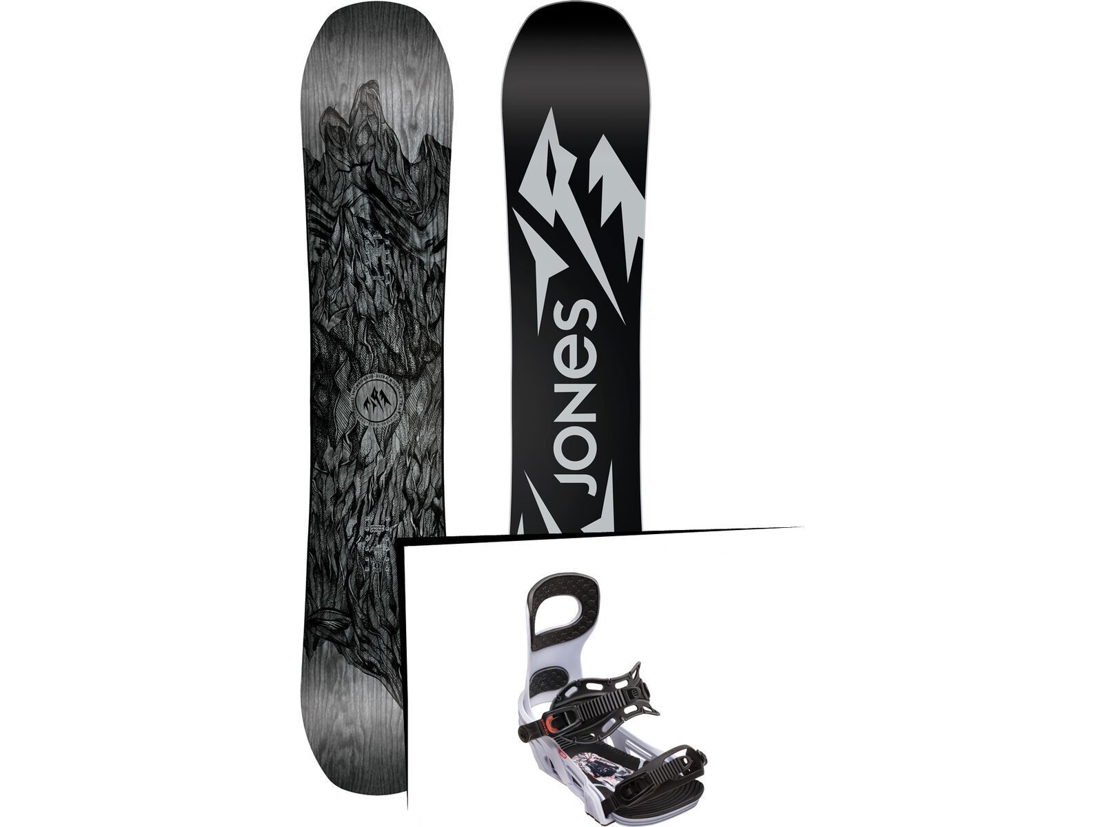 Set: Jones Ultra Mountain Twin 2019 + Bent Metal Joint white | Bild 1