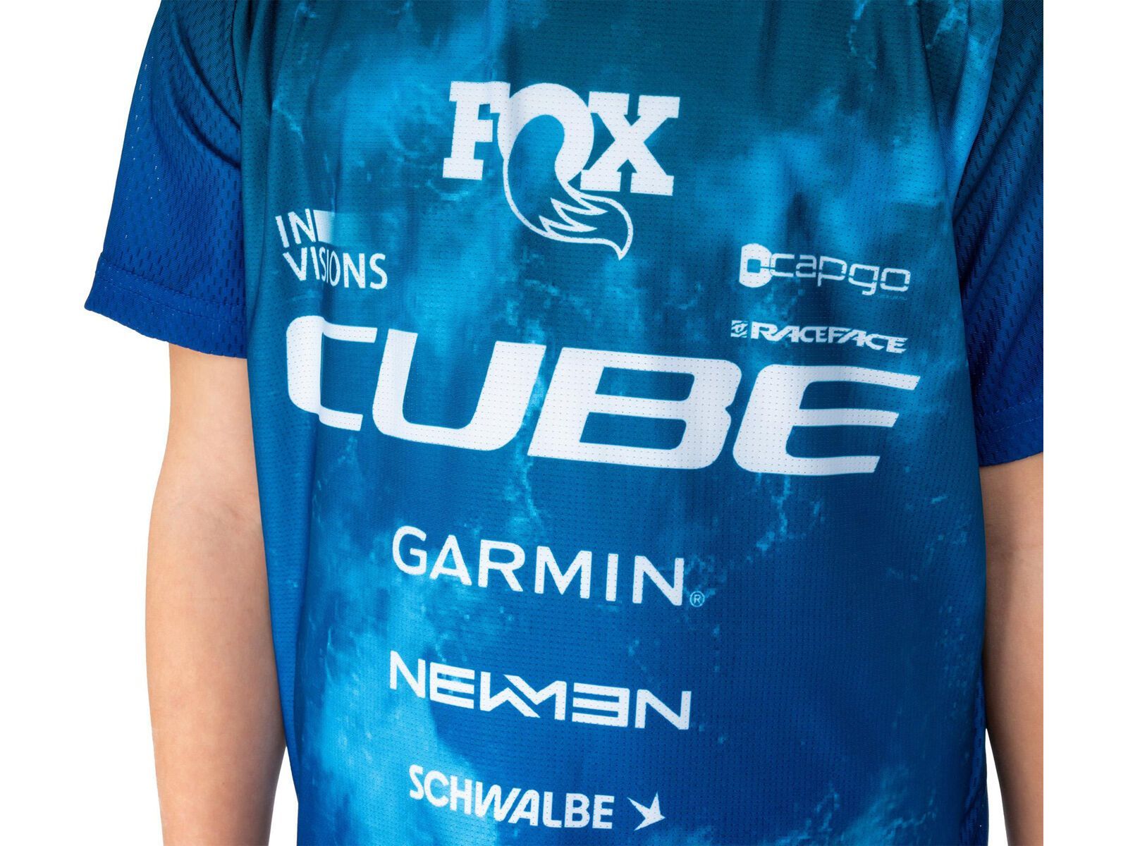Cube MTB Trikot Rookie X Actionteam kurzarm, blue´n´green | Bild 3