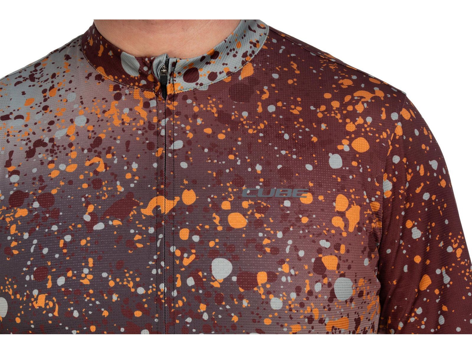 Cube Trikot CMPT Sprinkle kurzarm, brown | Bild 3