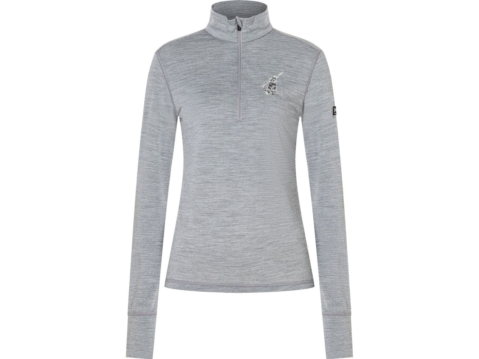 super.natural W Tundra175 Zip 1/4 Bunny, cashmere grey melange/various | Bild 1