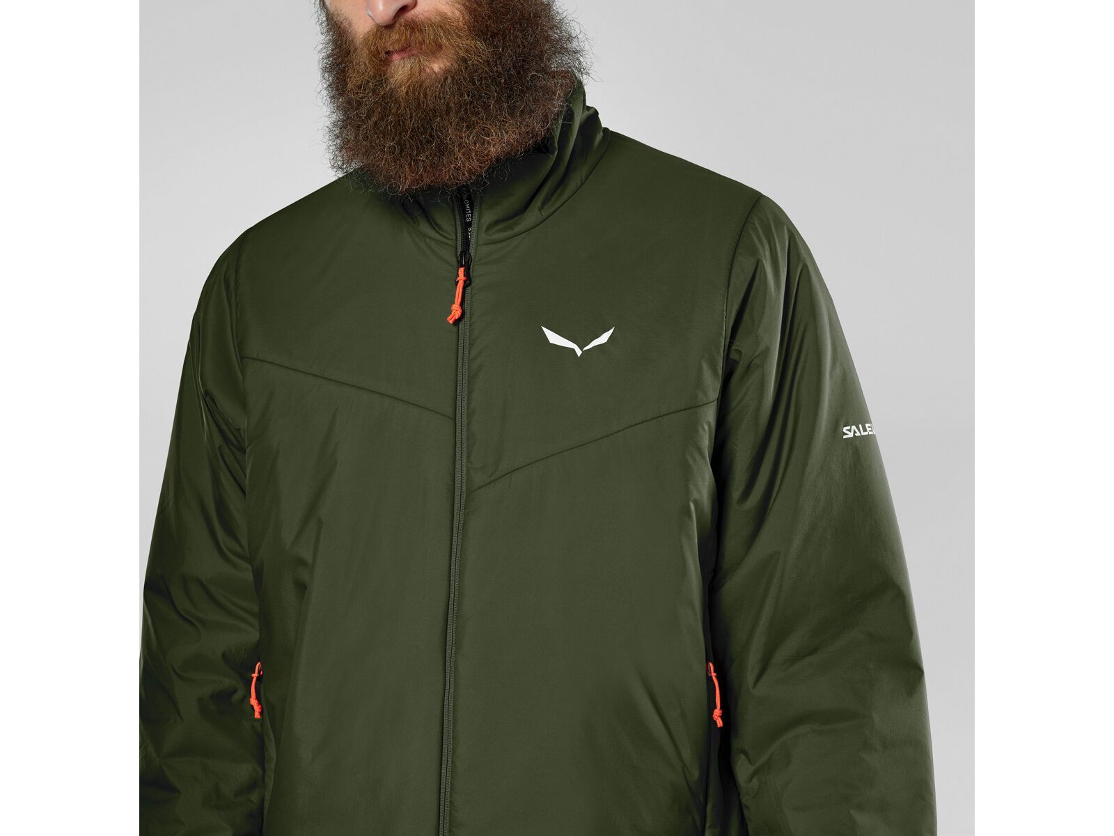 Salewa Puez Catinaccio 2 Tirolwool Responsive Jacke Herren, dark olive | Bild 5