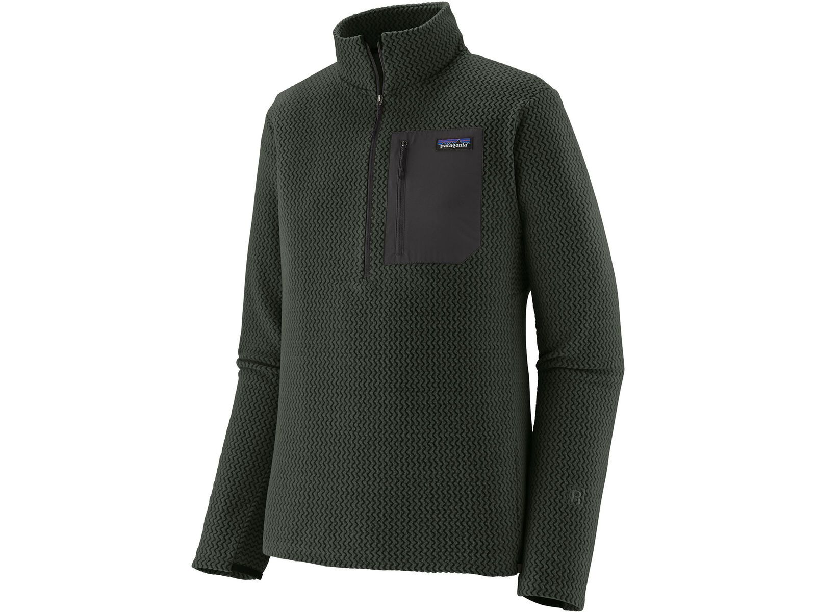Patagonia Men's R1 Air Zip Neck, old growth green | Bild 1