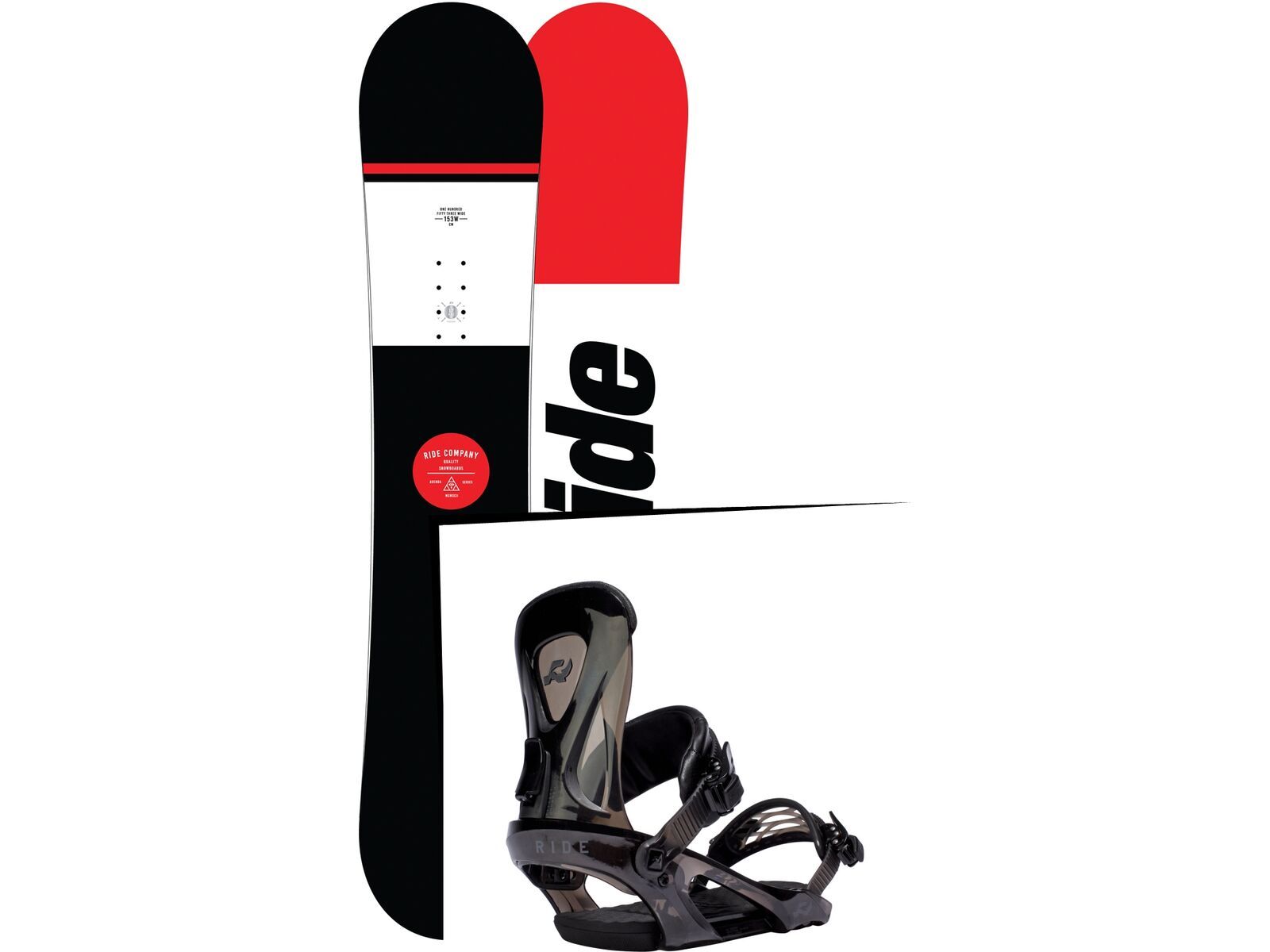 Set: Ride Agenda Wide 2017 + Ride KX 2017, black - Snowboardset | Bild 1