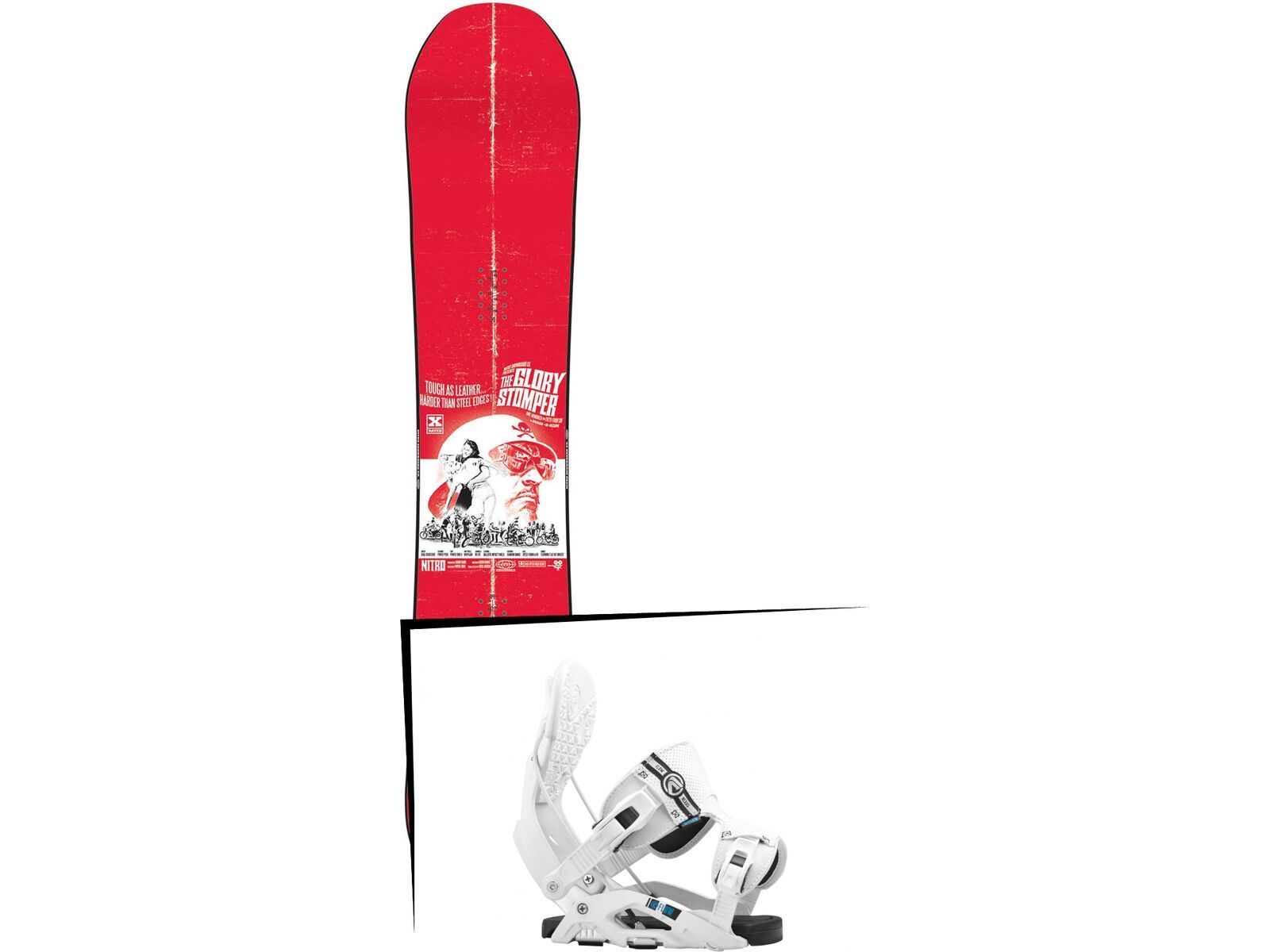 Set: Nitro Glory Stomper 2015 + Flow Nexus 2016, white - Snowboardset | Bild 1