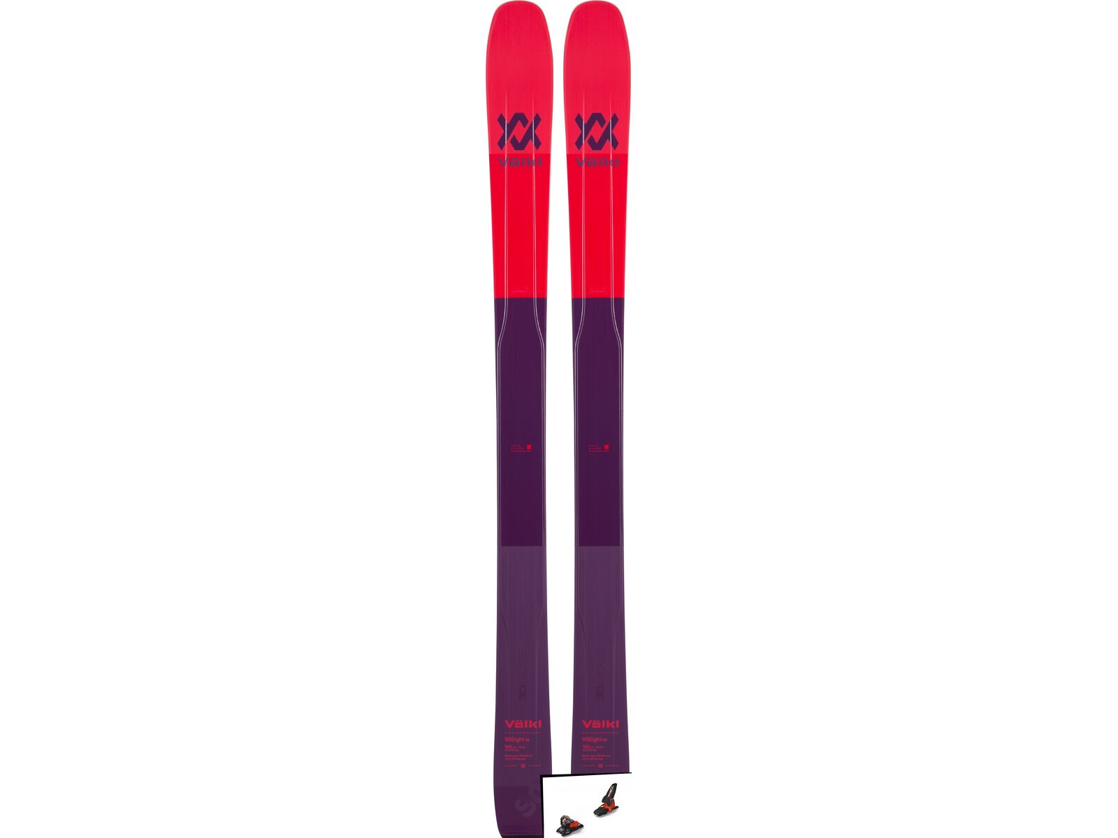 Set: Völkl 90Eight W 2019 + Marker Jester 18 Pro ID black/flo-red | Bild 1