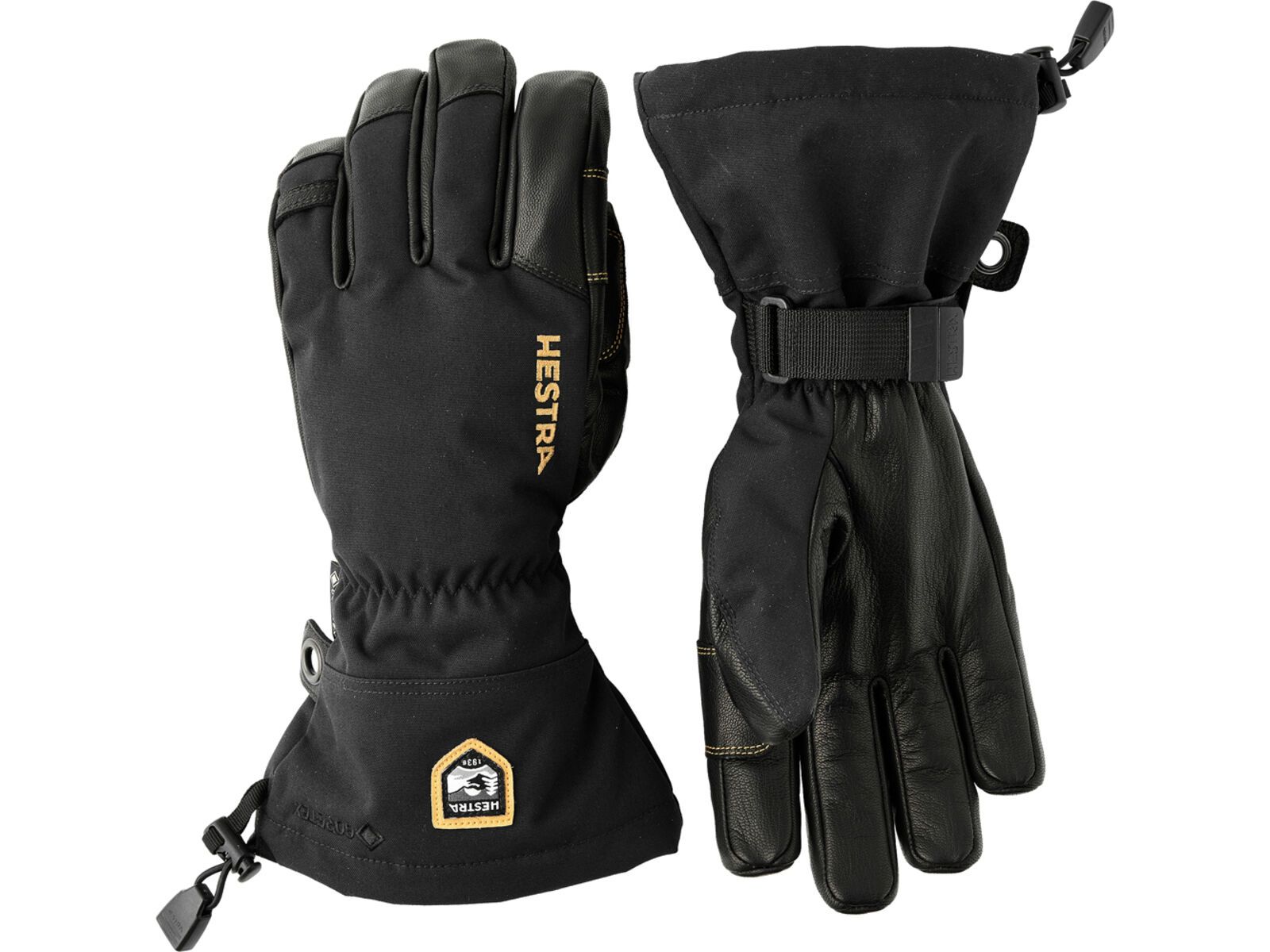 Hestra Army Leather Gore-Tex 5 Finger, black/black | Bild 1