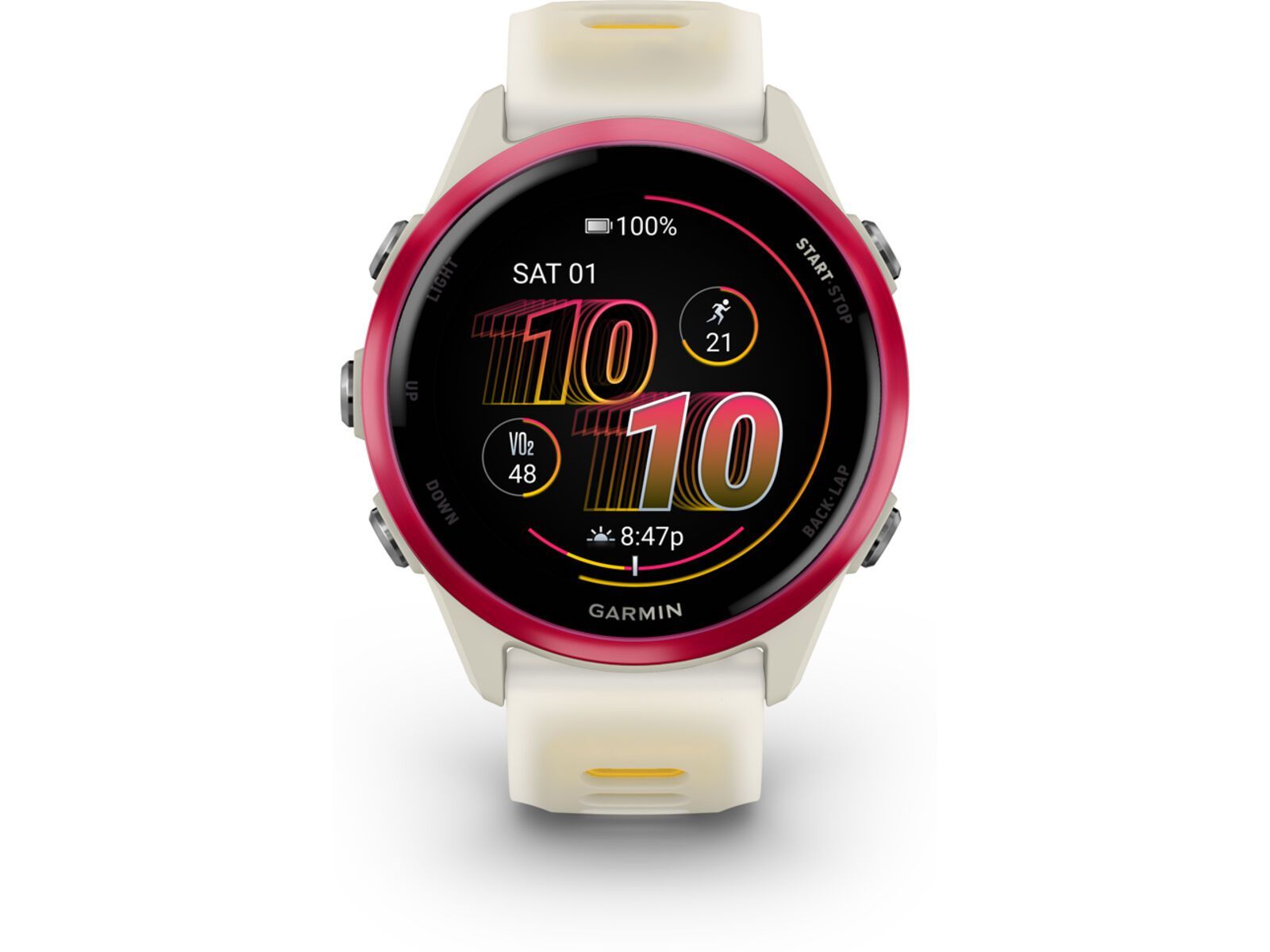 Garmin Forerunner 570 - 42 mm, bone/himbeerrot | Bild 4