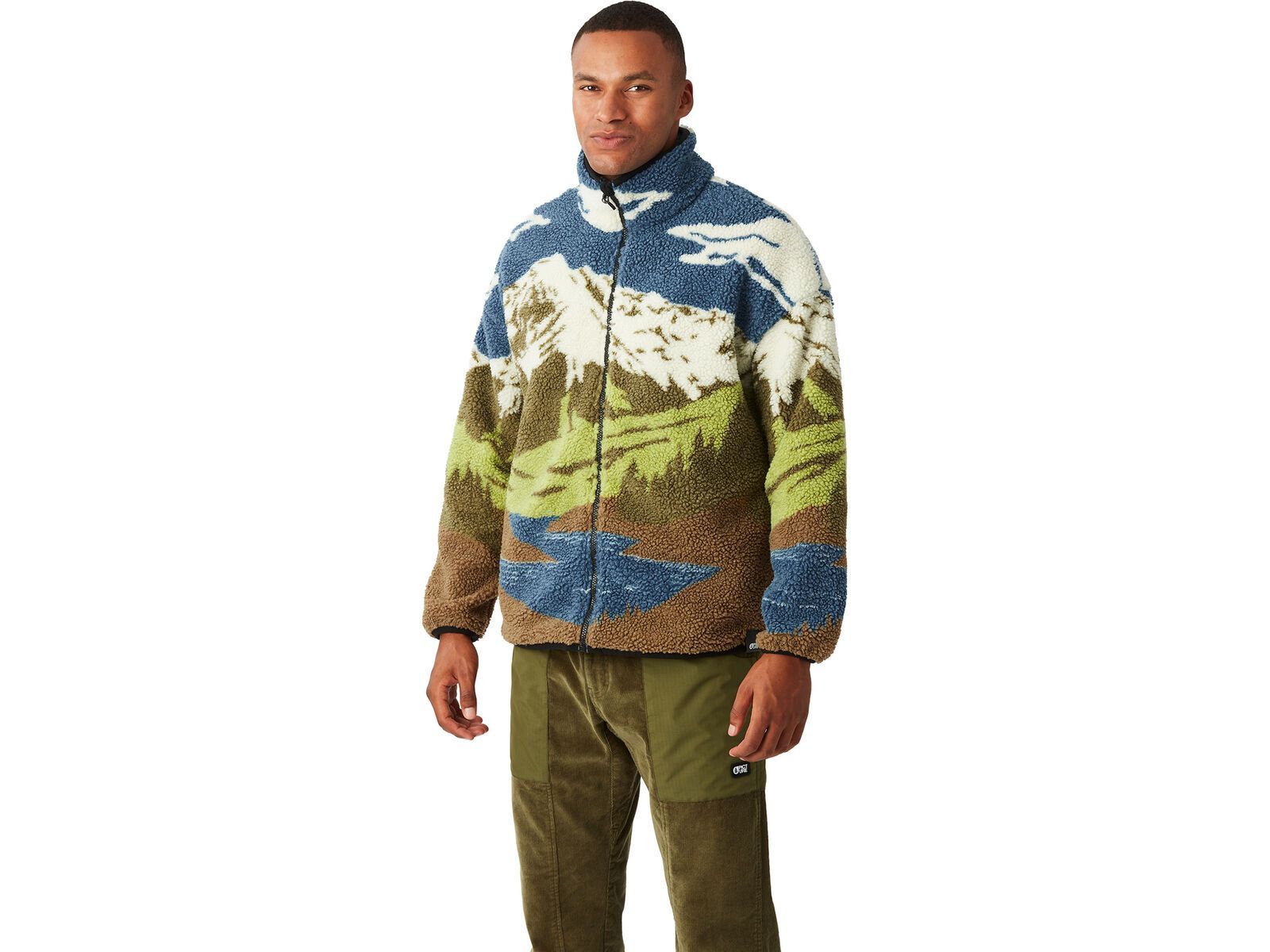Picture Hafdals Zip Fleece, cloudy landsc sherpa m | Bild 4